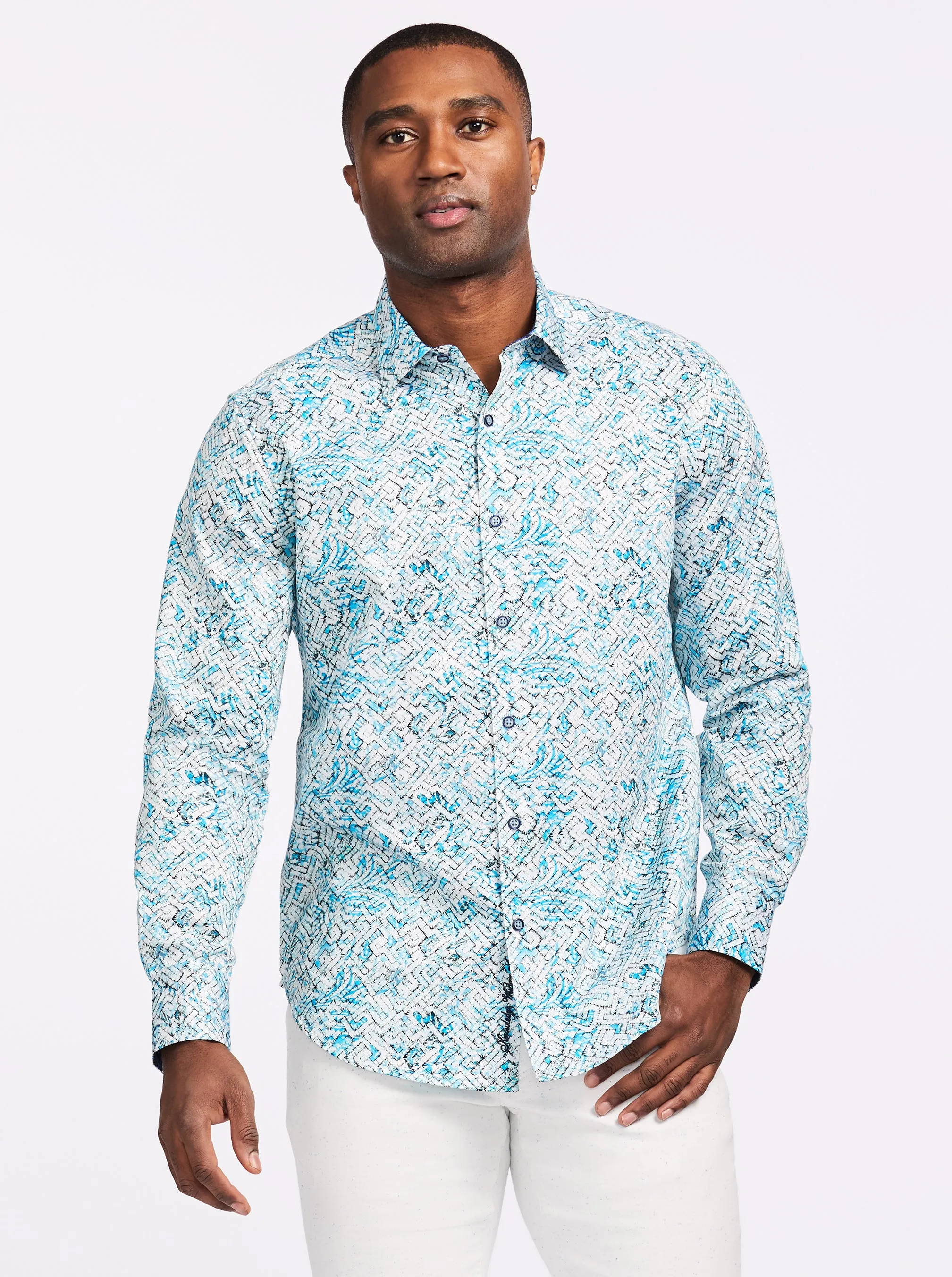 HAMILTON LONG SLEEVE BUTTON DOWN SHIRT sold by Robert Graham