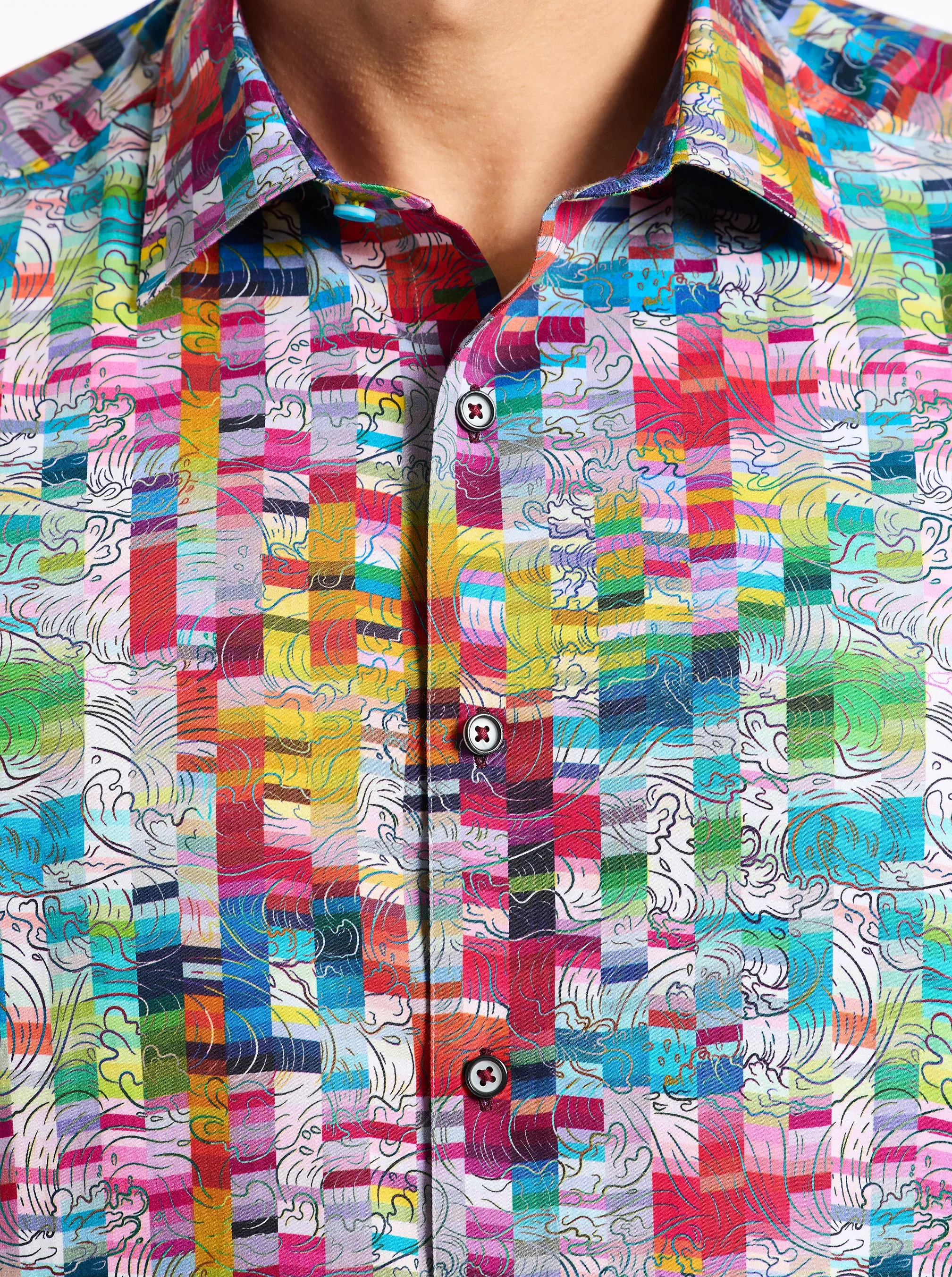 LEROY LONG SLEEVE BUTTON DOWN SHIRT sold by Robert Graham product image thumbnail 4