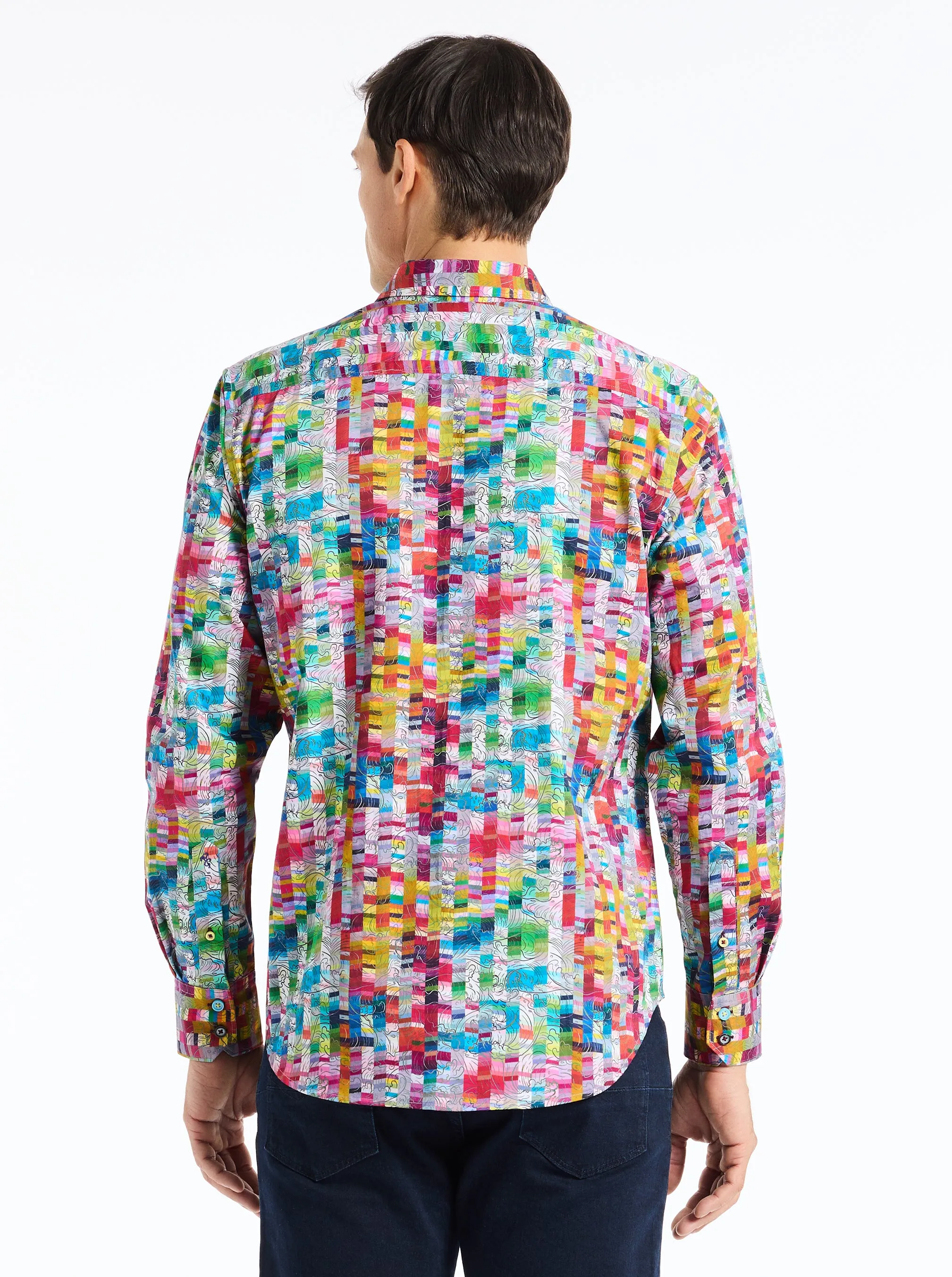 LEROY LONG SLEEVE BUTTON DOWN SHIRT sold by Robert Graham product image thumbnail 2