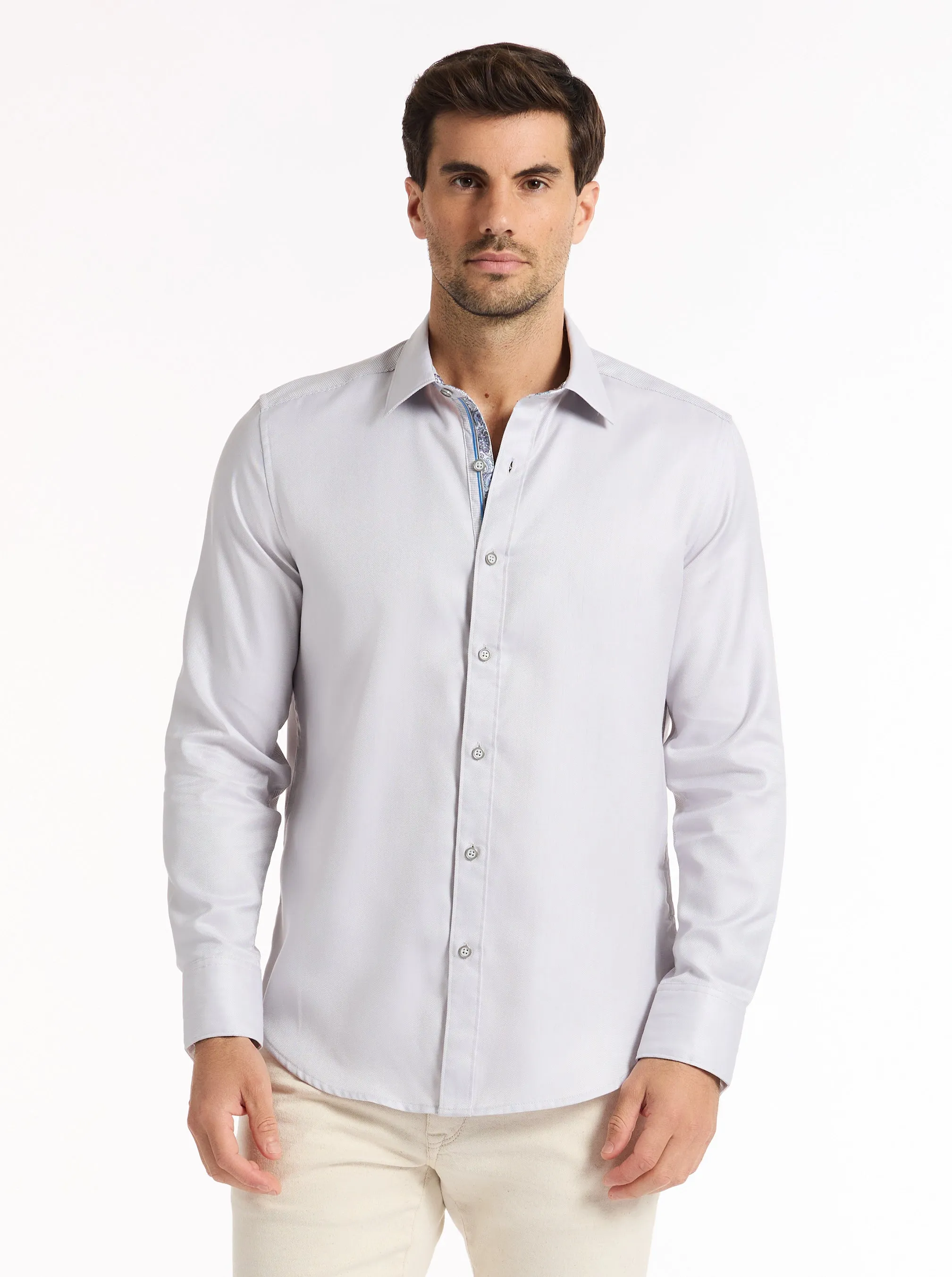 JEMI LONG SLEEVE BUTTON DOWN SHIRT sold by Robert Graham