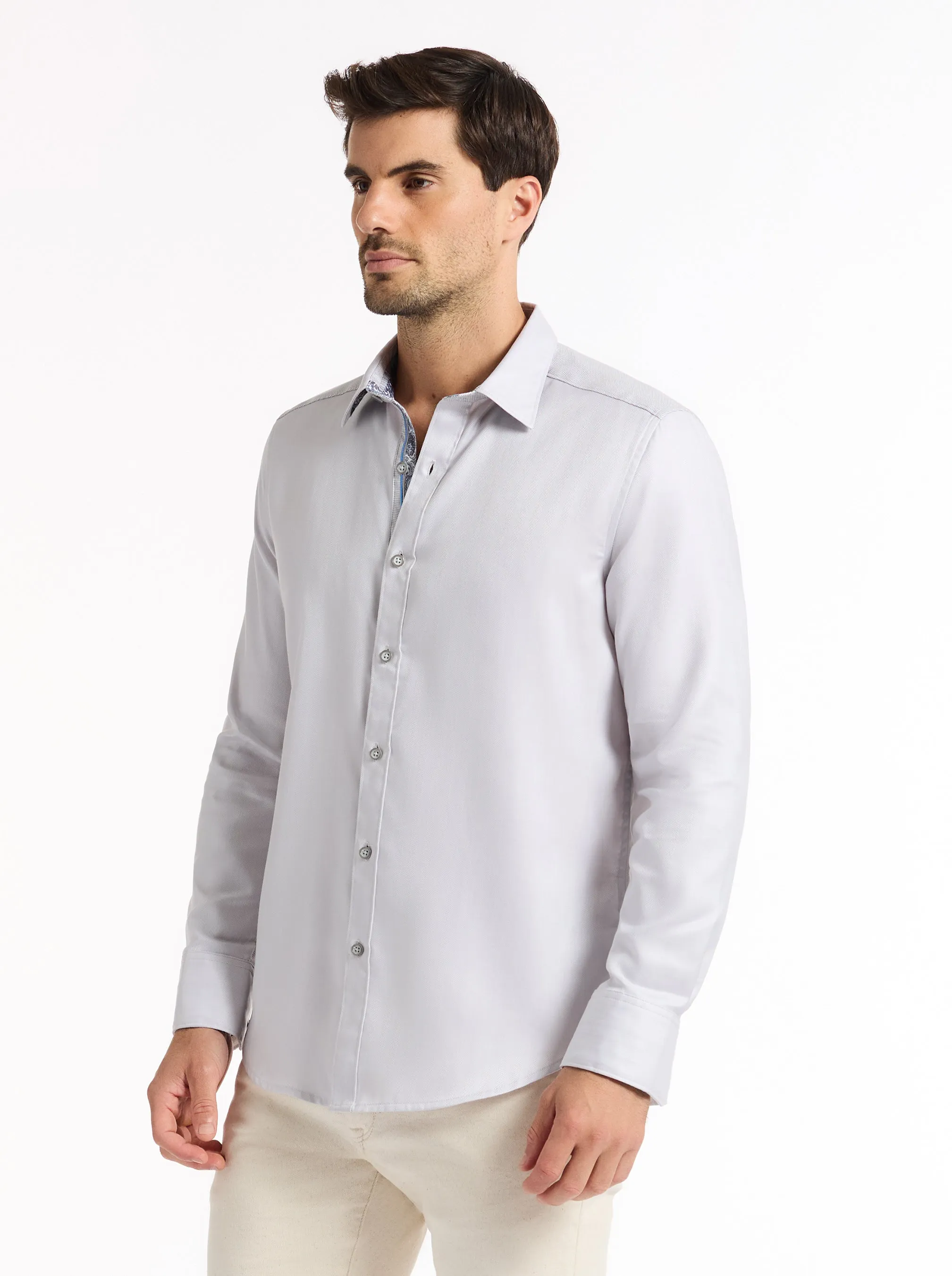 JEMI LONG SLEEVE BUTTON DOWN SHIRT sold by Robert Graham product image thumbnail 3