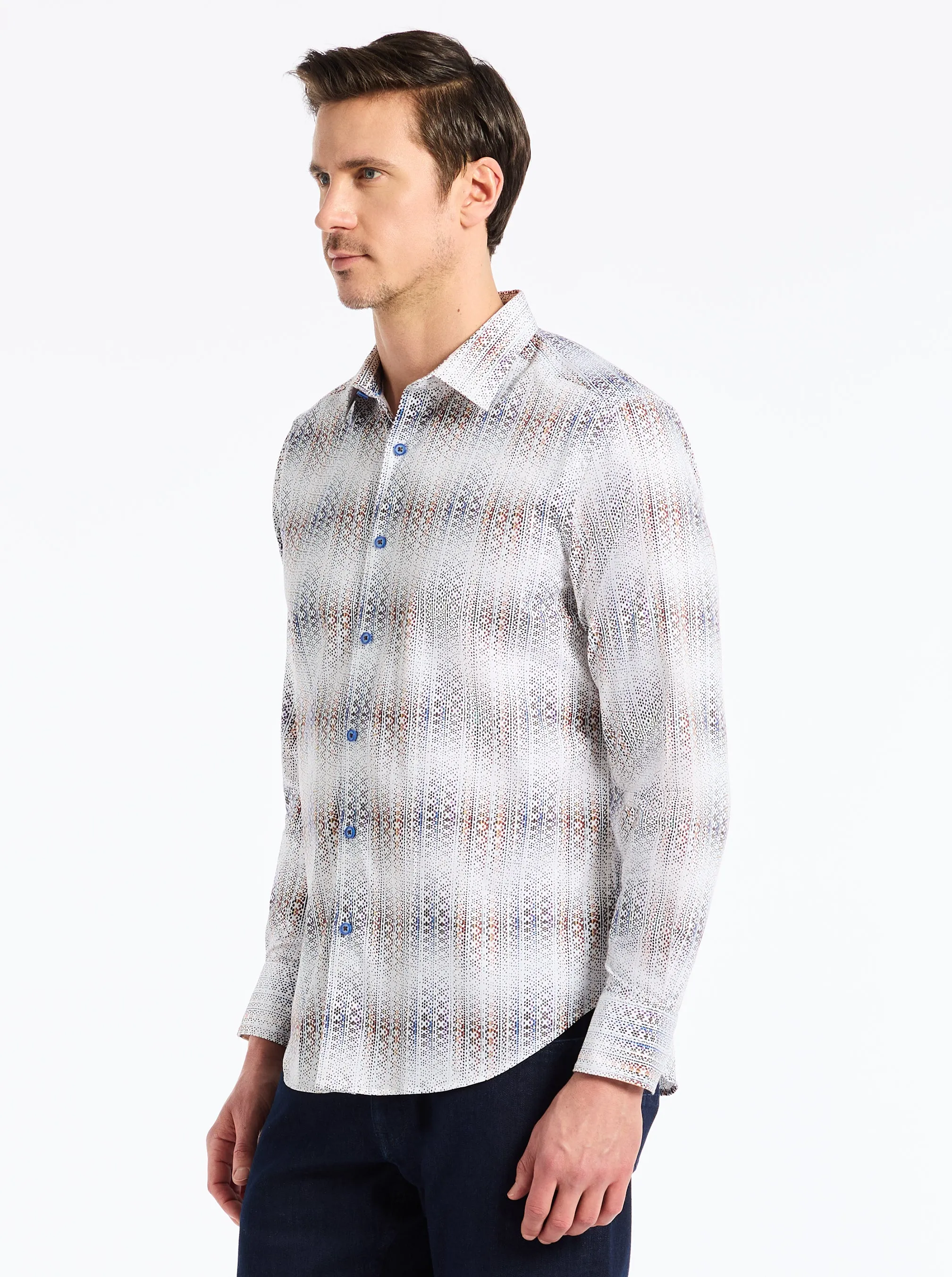 FORSYTH LONG SLEEVE BUTTON DOWN SHIRT BIG sold by Robert Graham product image thumbnail 3