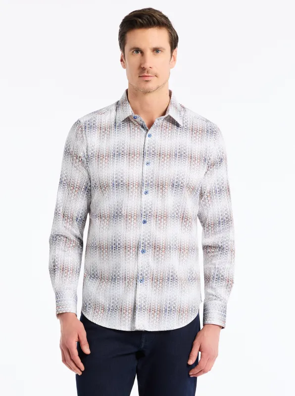 FORSYTH LONG SLEEVE BUTTON DOWN SHIRT BIG made by Robert Graham