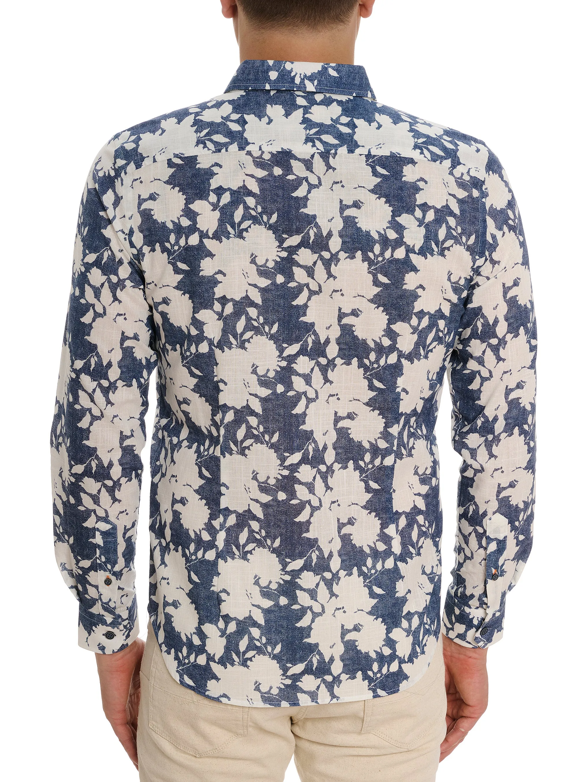 DOMINUS LONG SLEEVE BUTTON DOWN SHIRT sold by Robert Graham product image thumbnail 3