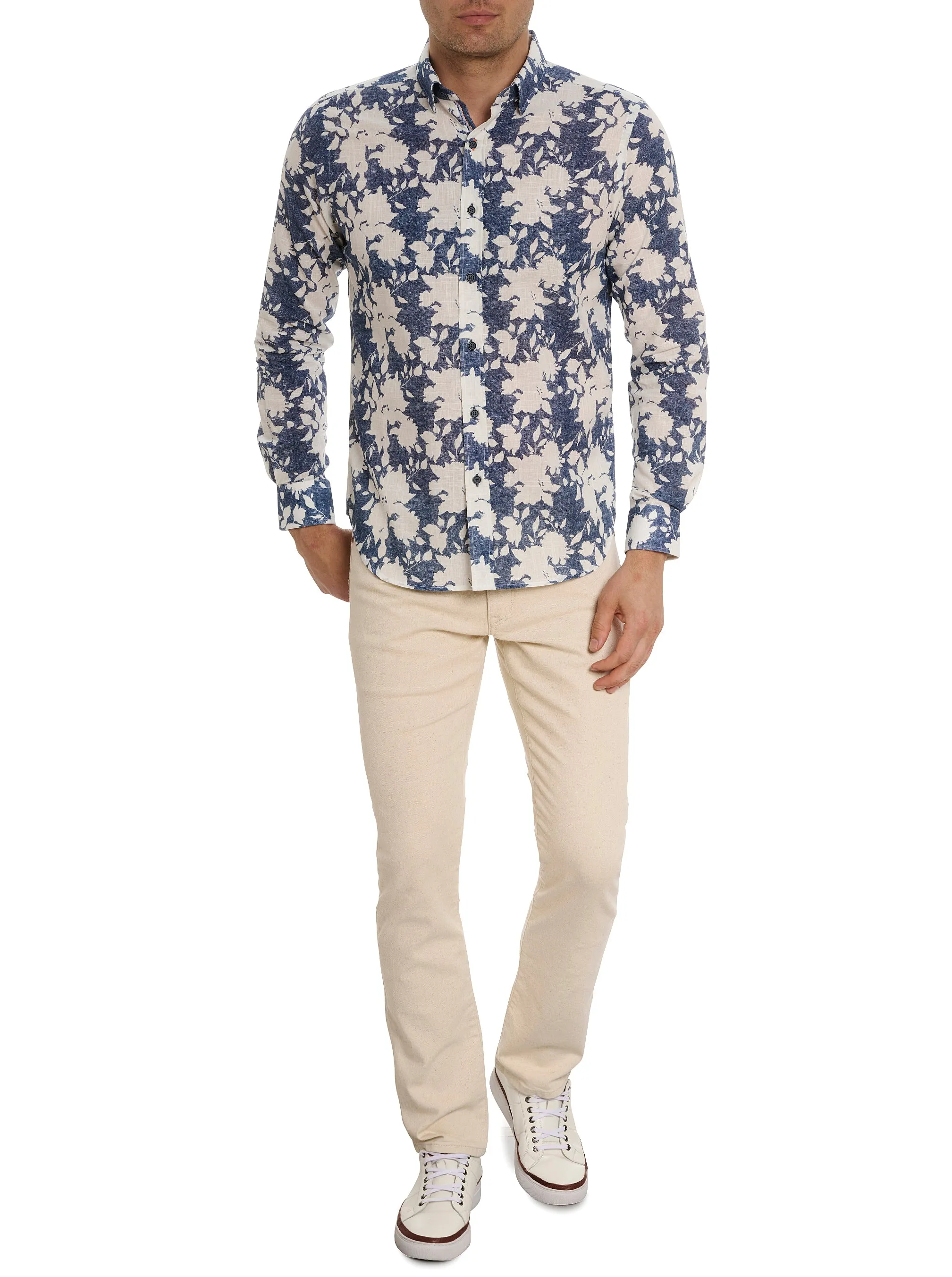 DOMINUS LONG SLEEVE BUTTON DOWN SHIRT sold by Robert Graham product image thumbnail 5