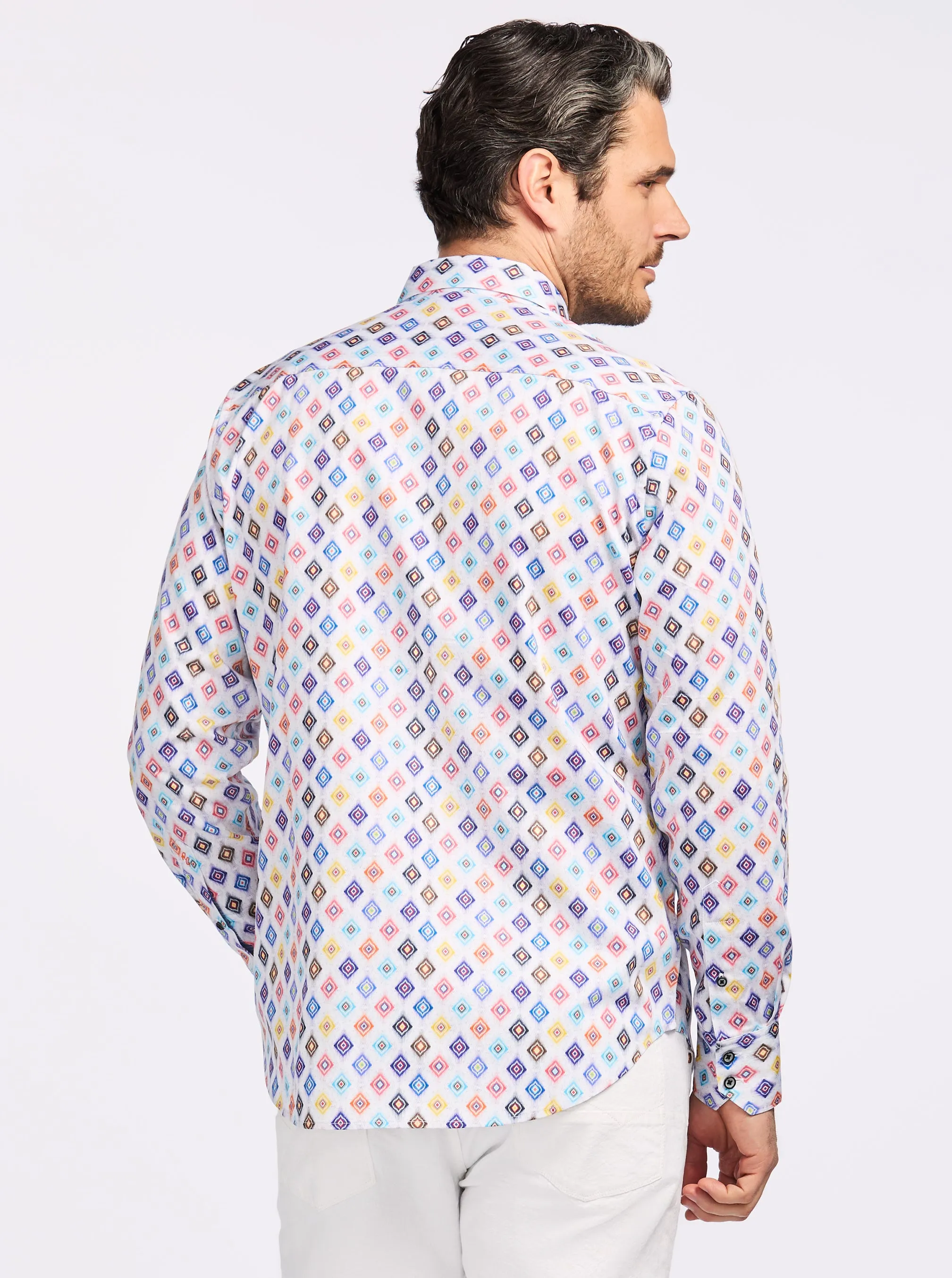 PETERMAN LONG SLEEVE BUTTON DOWN SHIRT sold by Robert Graham product image thumbnail 2