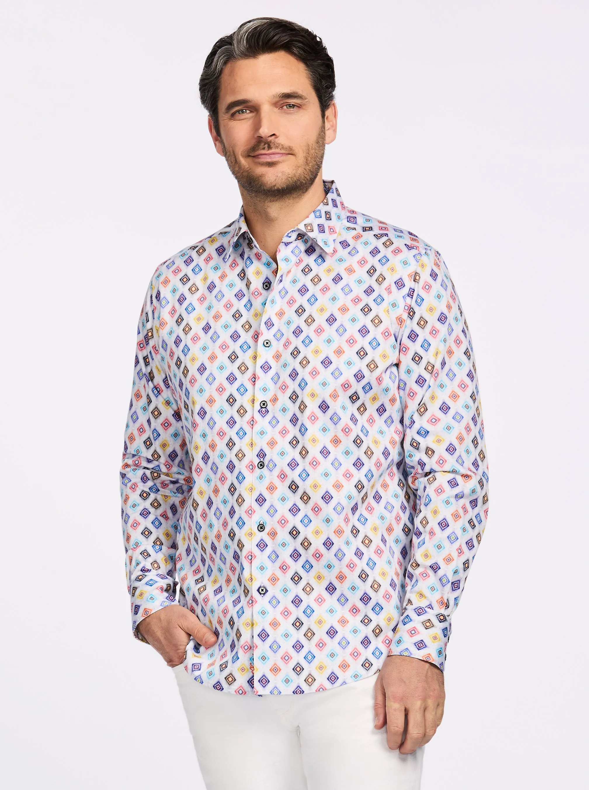 PETERMAN LONG SLEEVE BUTTON DOWN SHIRT sold by Robert Graham