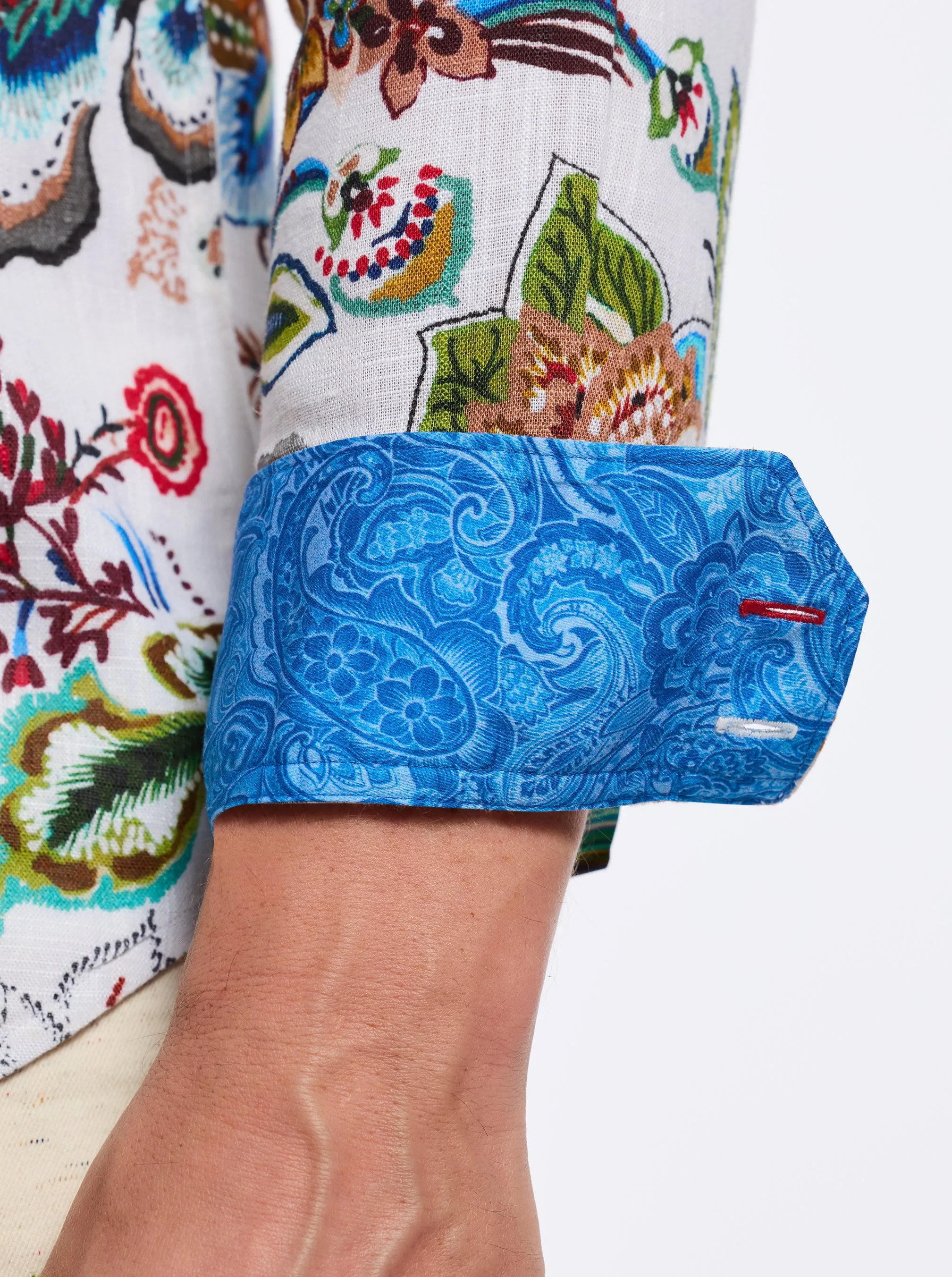 PALAWAN LONG SLEEVE BUTTON DOWN SHIRT sold by Robert Graham product image thumbnail 4