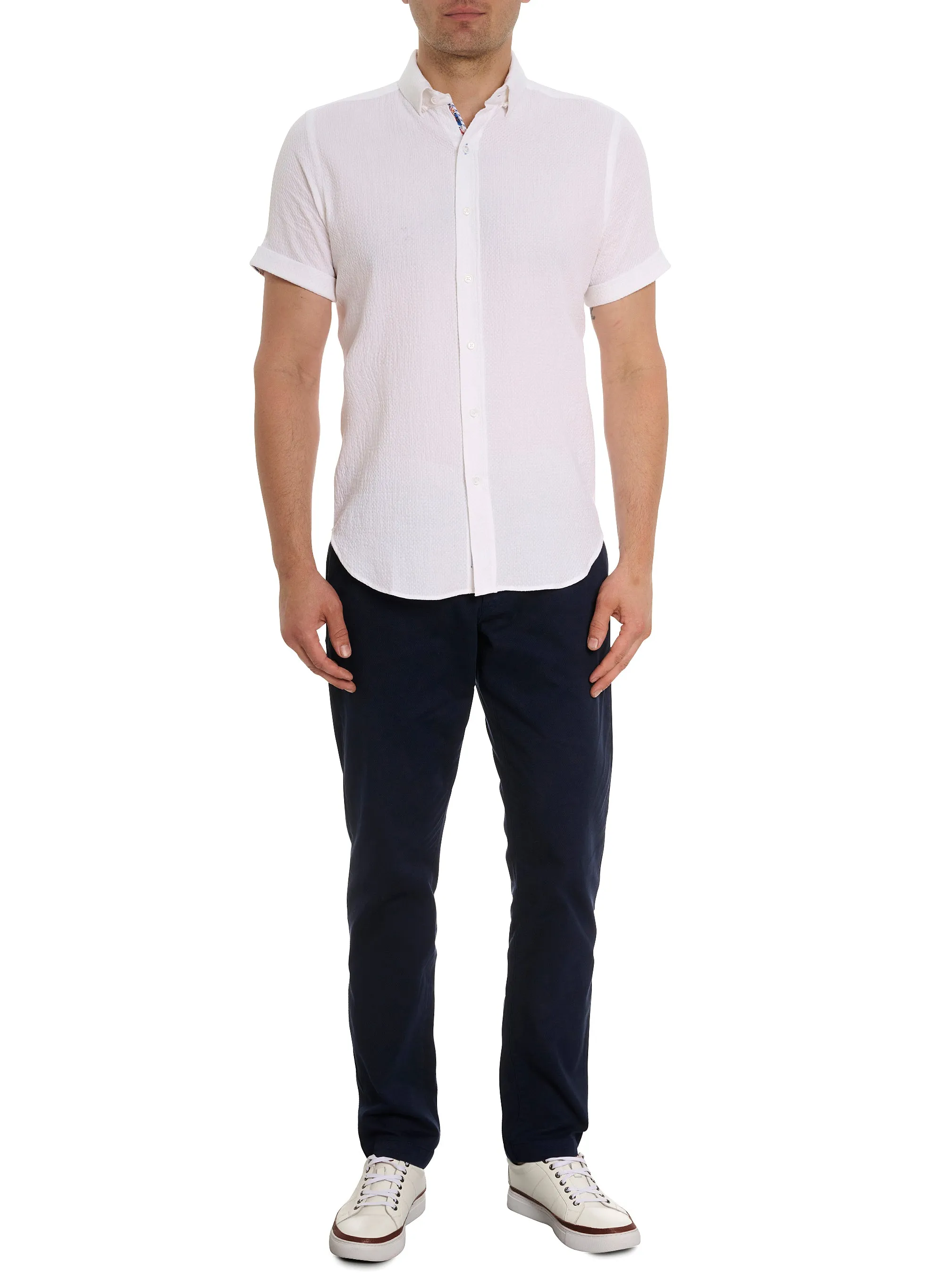 REID SHORT SLEEVE BUTTON DOWN SHIRT sold by Robert Graham product image thumbnail 5