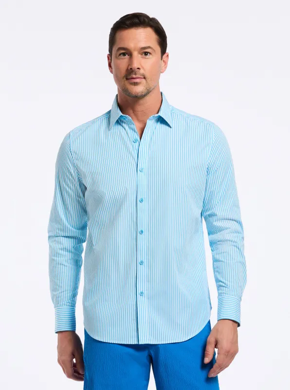 GREENWICH LONG SLEEVE BUTTON DOWN SHIRT made by Robert Graham