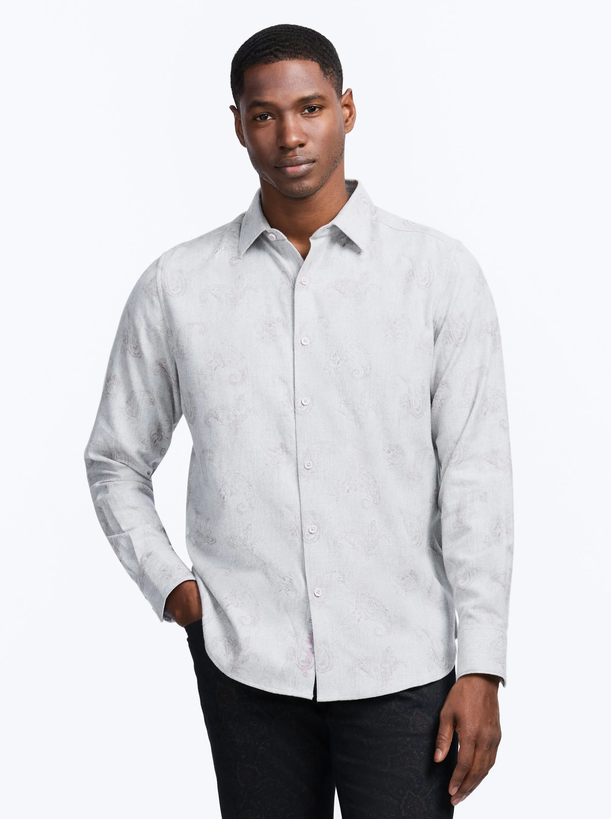KNOX LONG SLEEVE BUTTON DOWN SHIRT sold by Robert Graham product image thumbnail 4