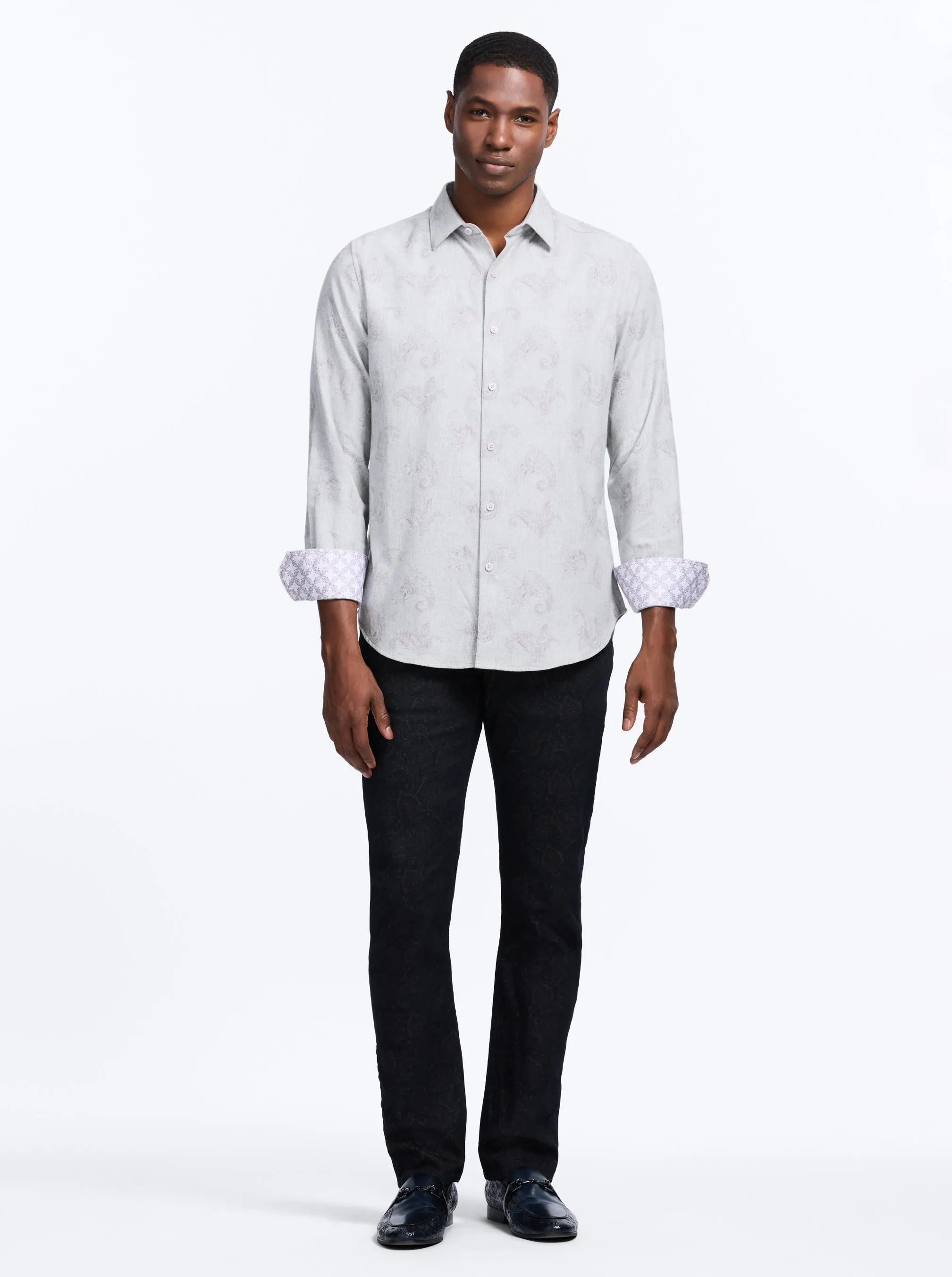 KNOX LONG SLEEVE BUTTON DOWN SHIRT sold by Robert Graham product image thumbnail 5