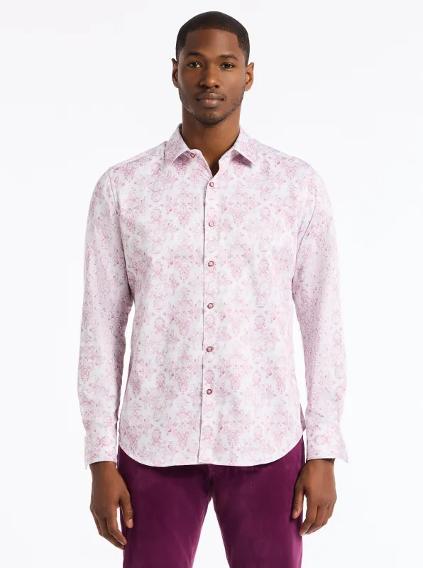 DELANCEY LONG SLEEVE BUTTON DOWN SHIRT made by Robert Graham