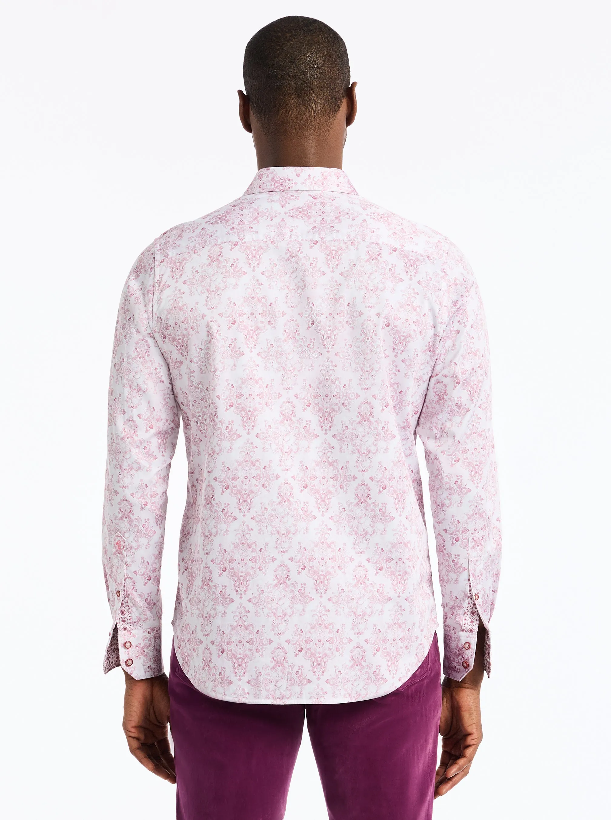 DELANCEY LONG SLEEVE BUTTON DOWN SHIRT sold by Robert Graham product image thumbnail 3