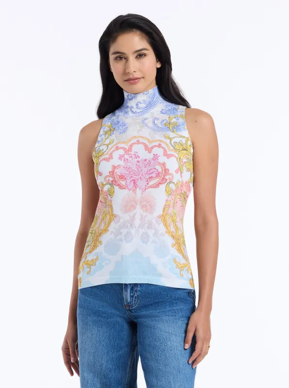 JACY SLEEVELESS SWEATER made by Robert Graham