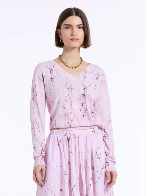 EVELYN LONG SLEEVE SWEATER made by Robert Graham