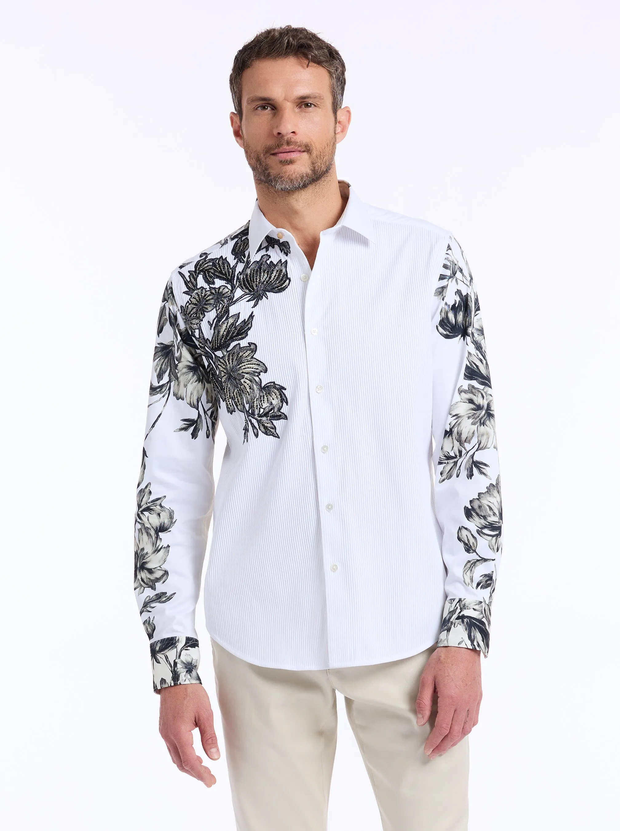 LIMITED EDITION THE BUD LONG SLEEVE BUTTON DOWN SHIRT sold by Robert Graham product image thumbnail 4