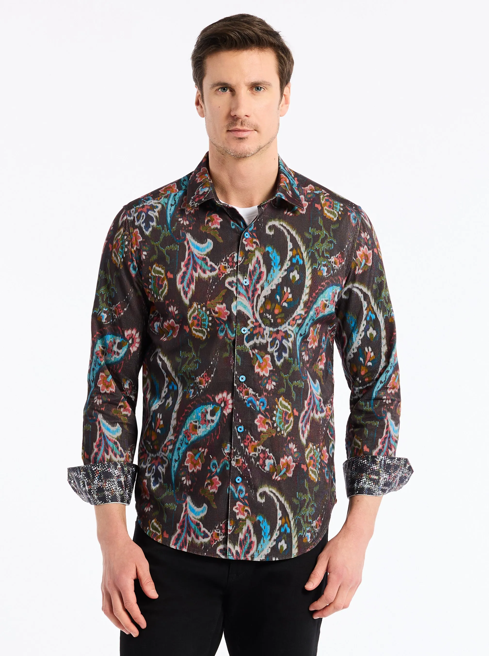 MONTAGE LONG SLEEVE BUTTON DOWN SHIRT sold by Robert Graham