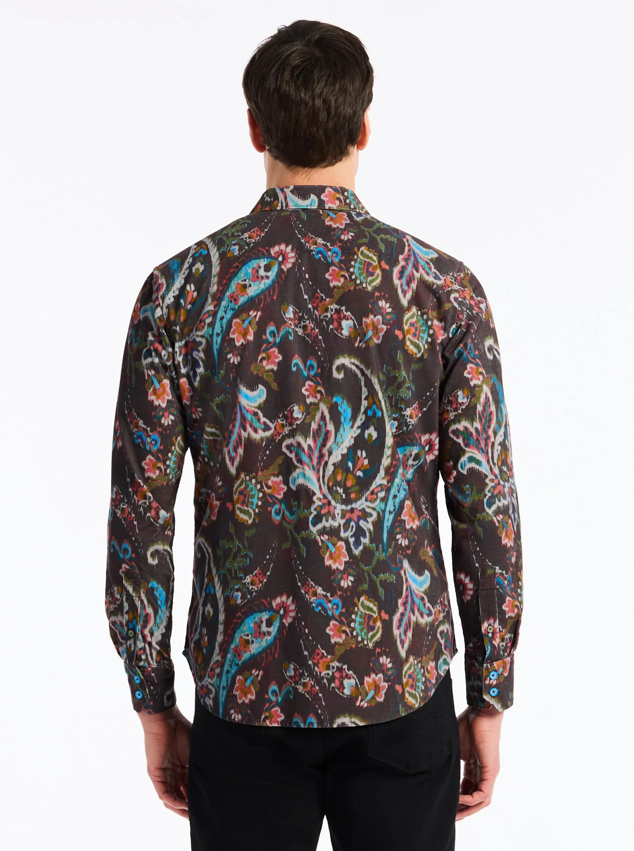 MONTAGE LONG SLEEVE BUTTON DOWN SHIRT sold by Robert Graham product image thumbnail 3