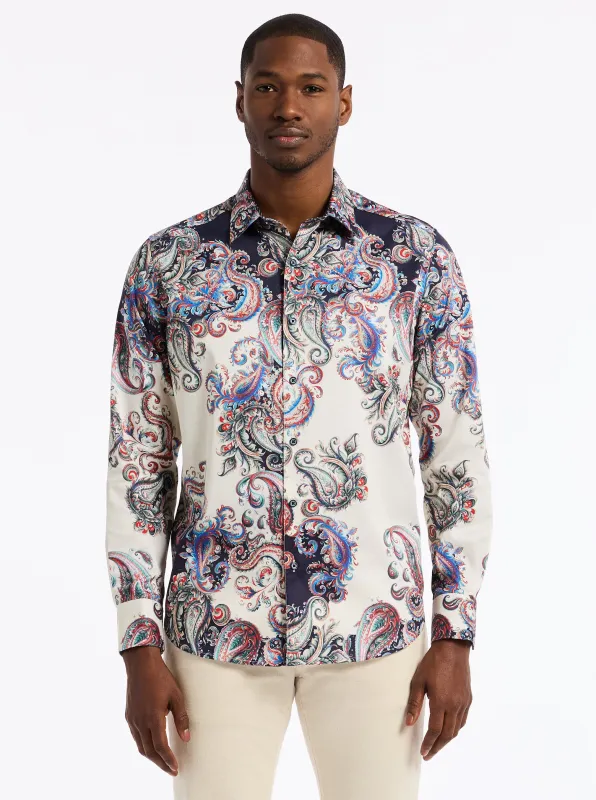 MORNINGSIDE LONG SLEEVE BUTTON DOWN SHIRT made by Robert Graham