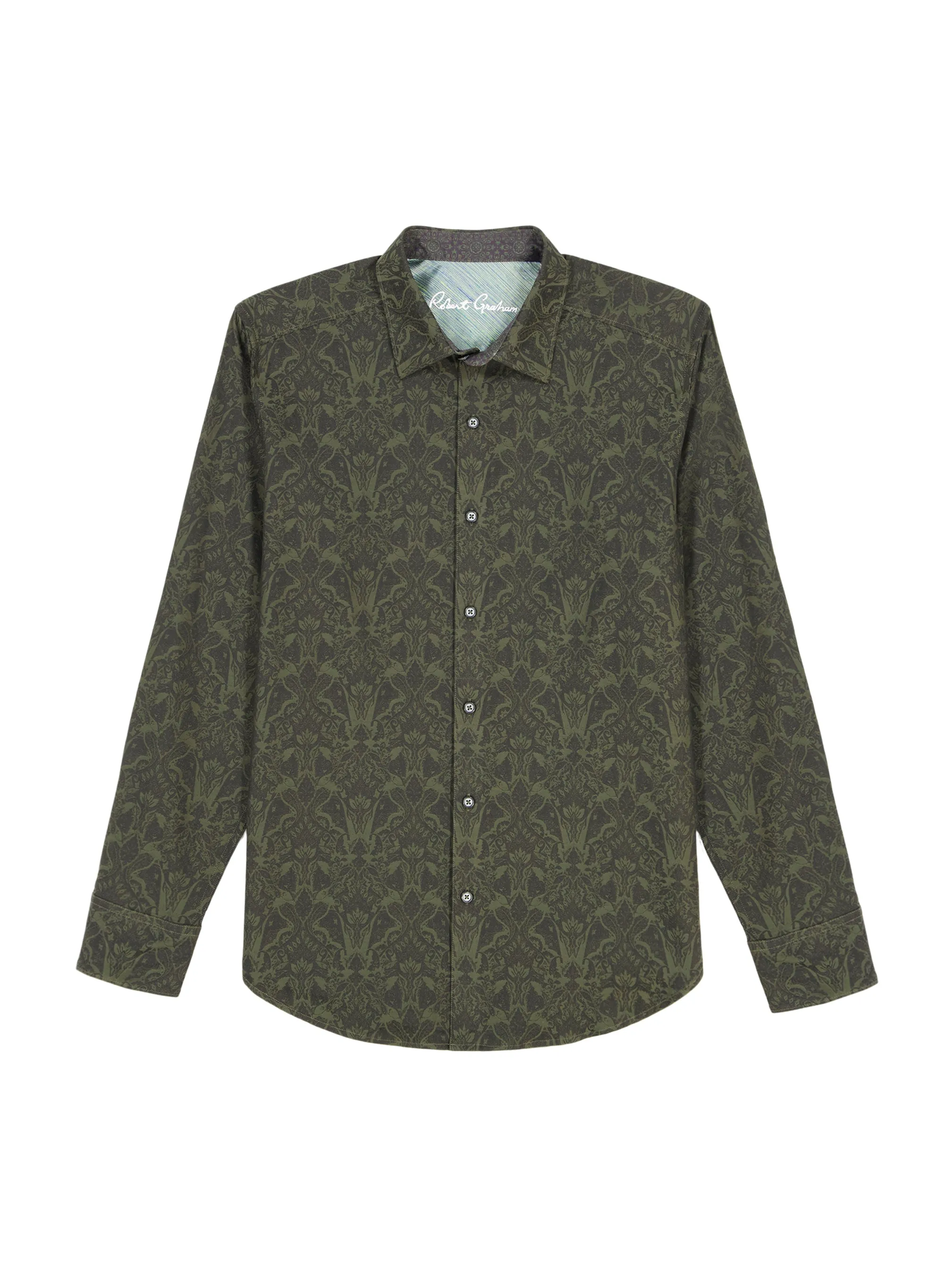 HIGHLAND LONG SLEEVE BUTTON DOWN SHIRT sold by Robert Graham product image thumbnail 2