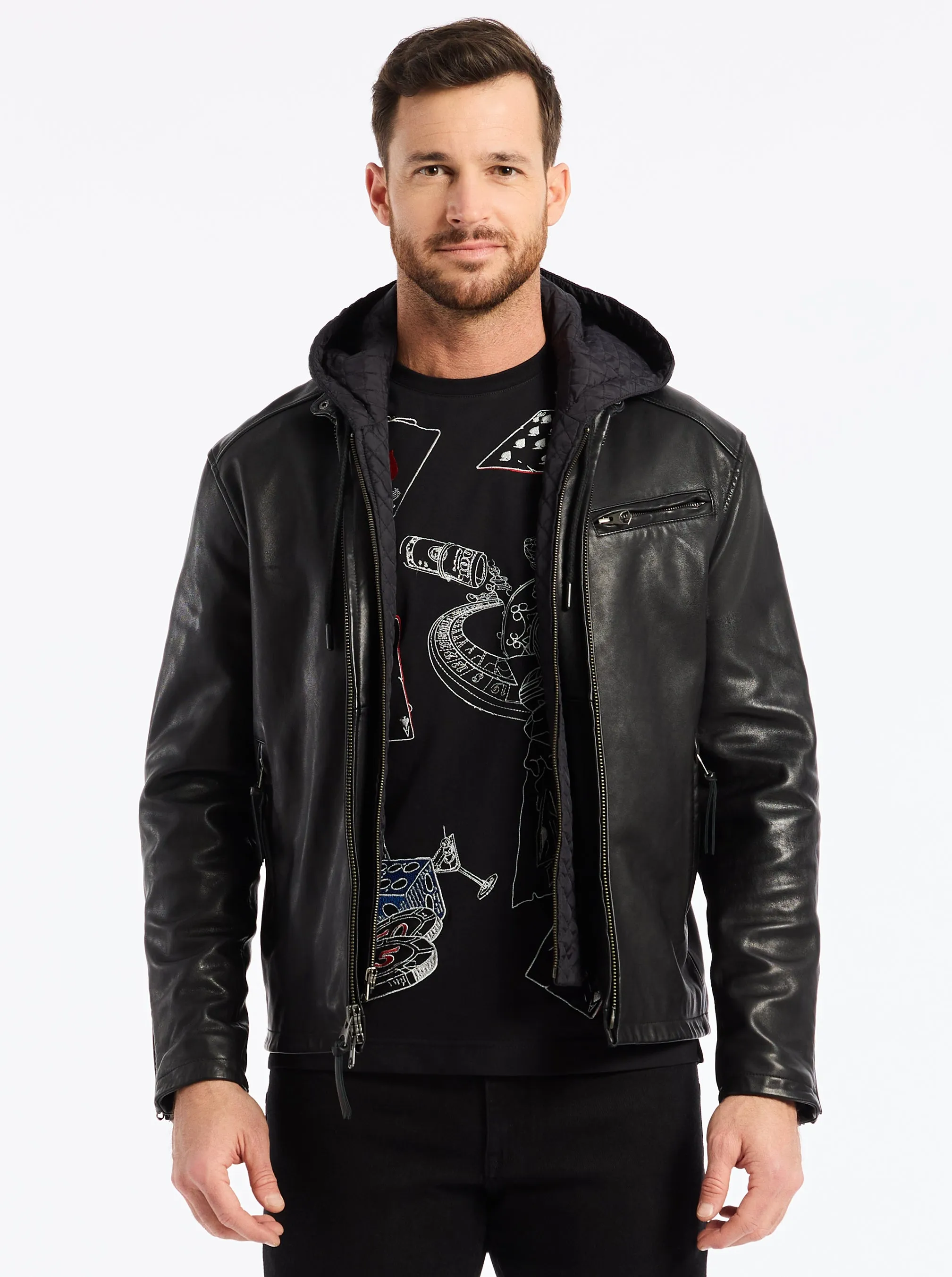 CEDRO LEATHER JACKET sold by Robert Graham