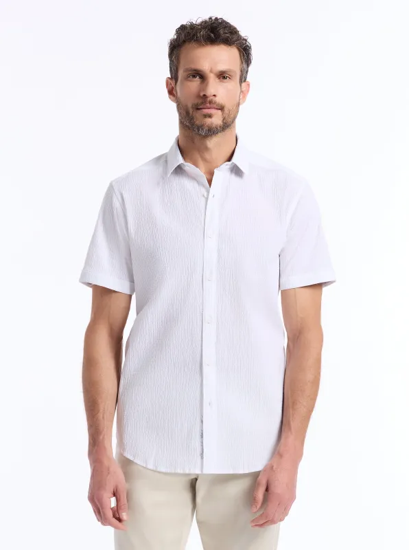 THRESHER SHORT SLEEVE BUTTON DOWN SHIRT made by Robert Graham
