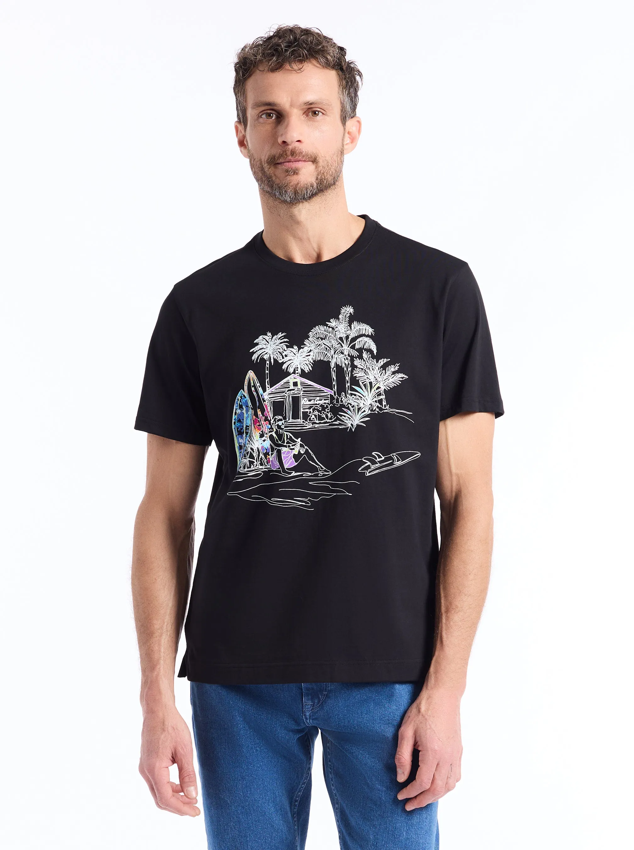 RG BEACH HOUSE SHORT SLEEVE T-SHIRT sold by Robert Graham