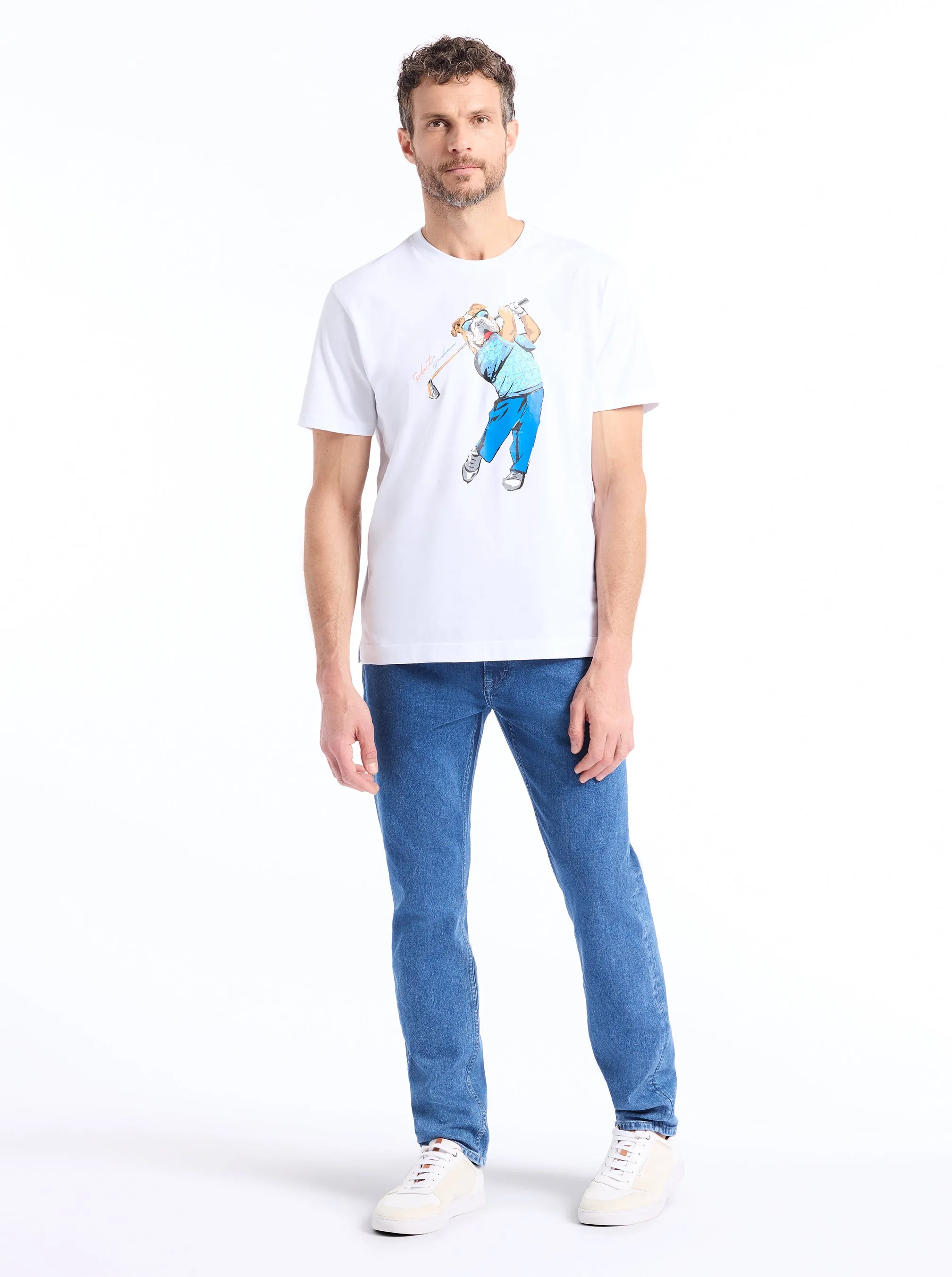 GOLFIN GRAHAM SHORT SLEEVE T-SHIRT sold by Robert Graham product image thumbnail 5