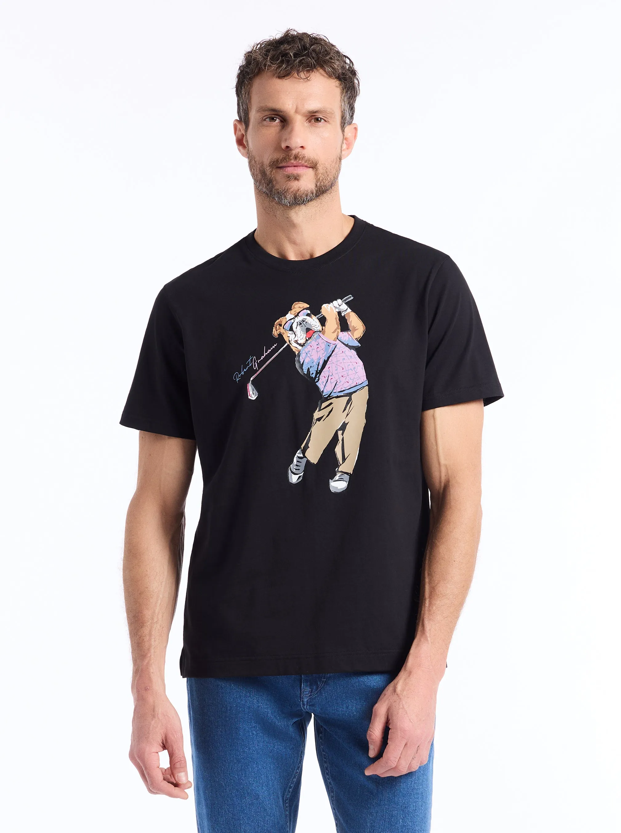GOLFIN GRAHAM SHORT SLEEVE T-SHIRT sold by Robert Graham
