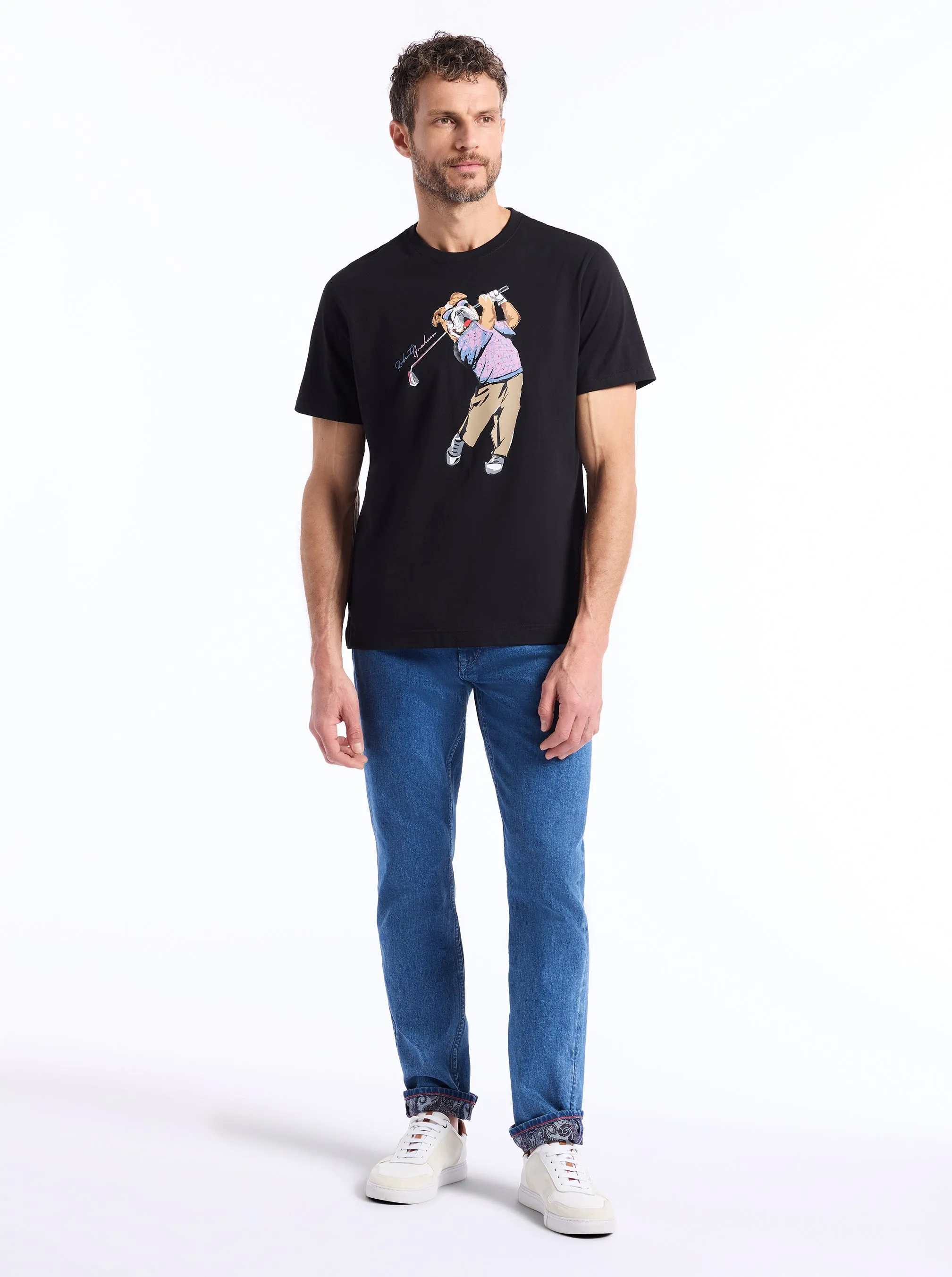GOLFIN GRAHAM SHORT SLEEVE T-SHIRT sold by Robert Graham product image thumbnail 5