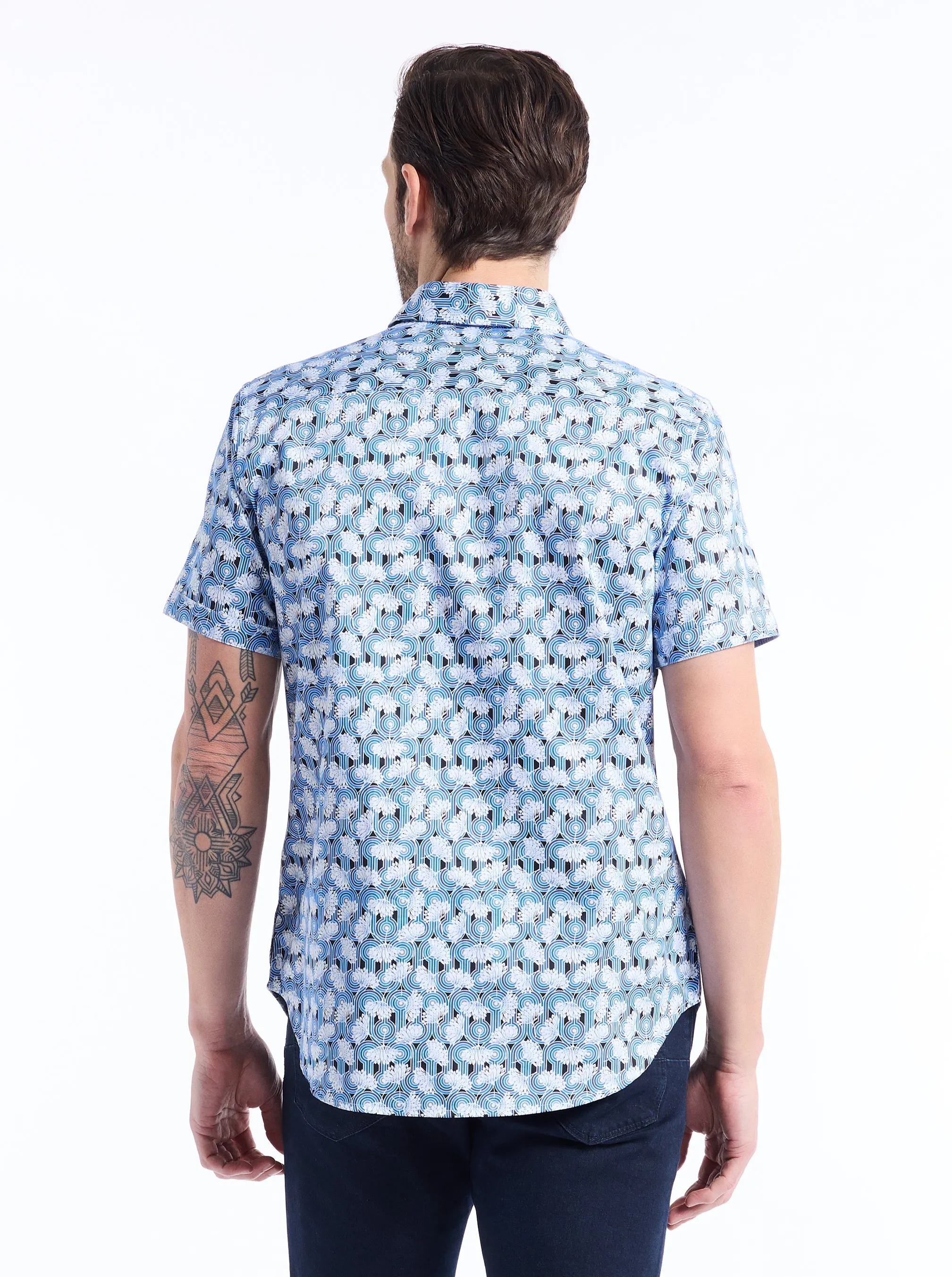 SYSTON SHORT SLEEVE BUTTON DOWN SHIRT sold by Robert Graham product image thumbnail 2