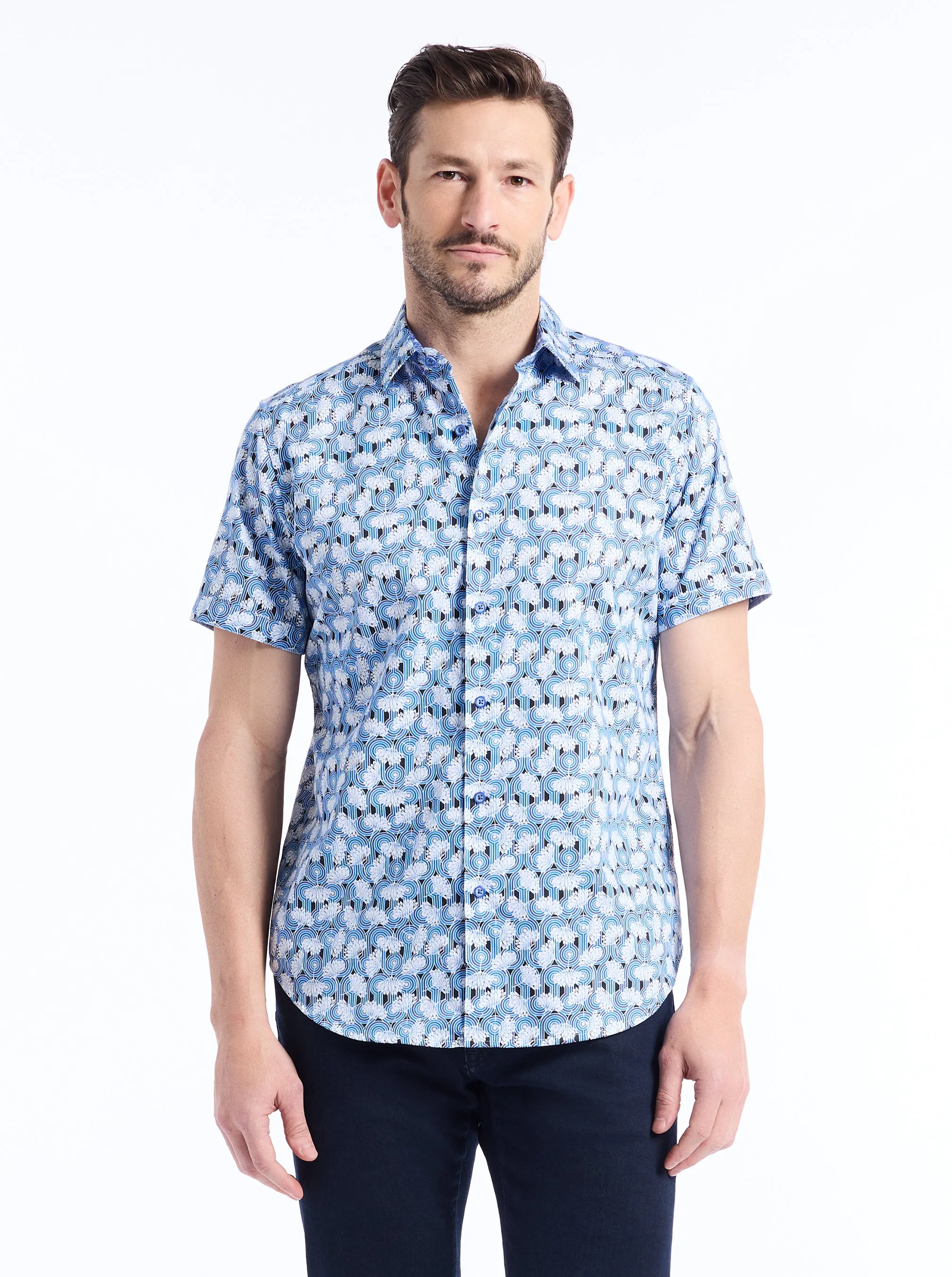 SYSTON SHORT SLEEVE BUTTON DOWN SHIRT sold by Robert Graham