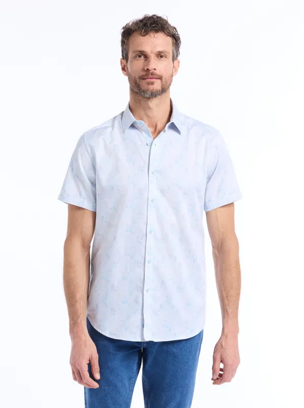 PELL SHORT SLEEVE BUTTON DOWN SHIRT made by Robert Graham