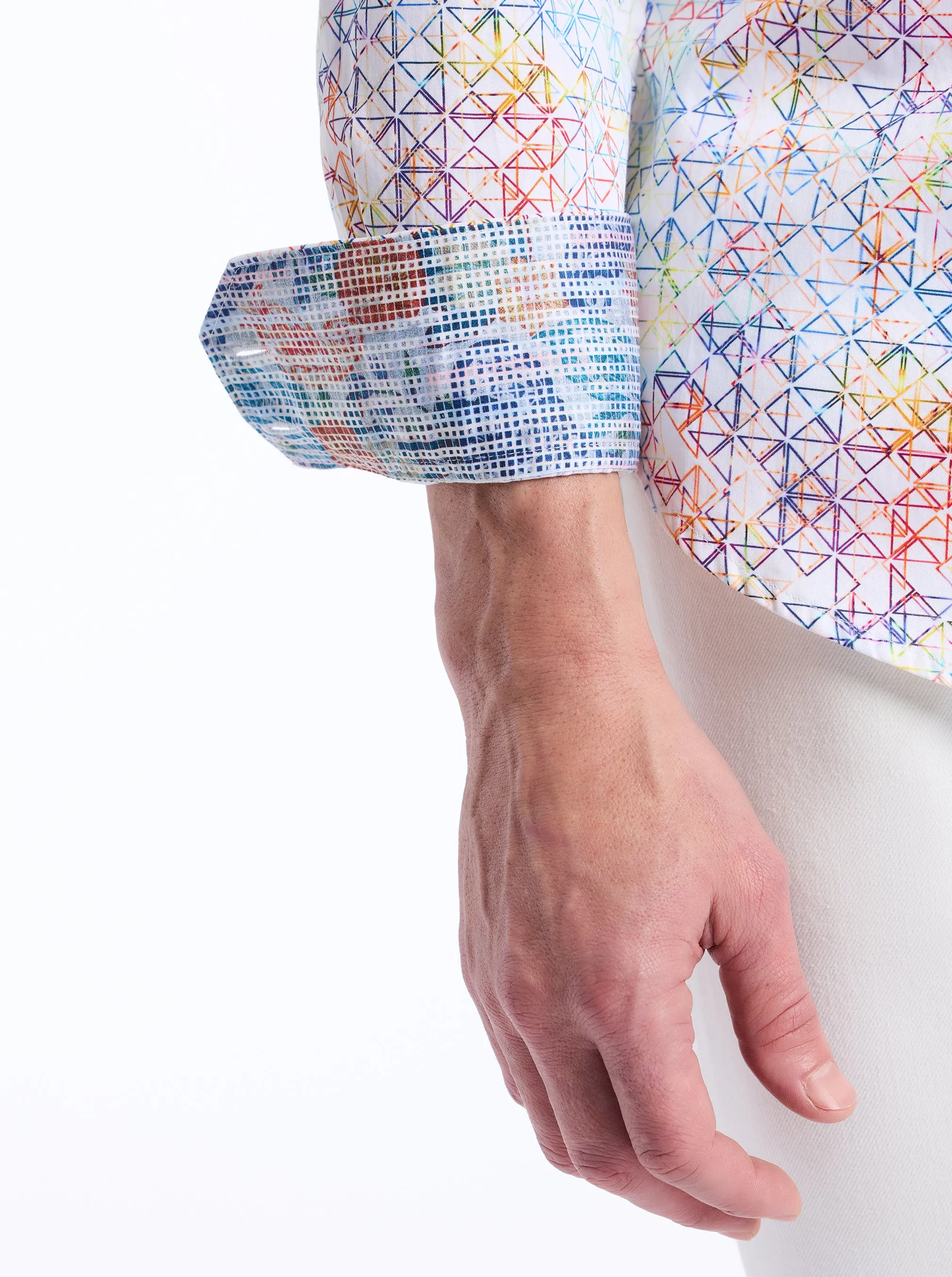 NAVER LONG SLEEVE BUTTON DOWN SHIRT sold by Robert Graham product image thumbnail 4