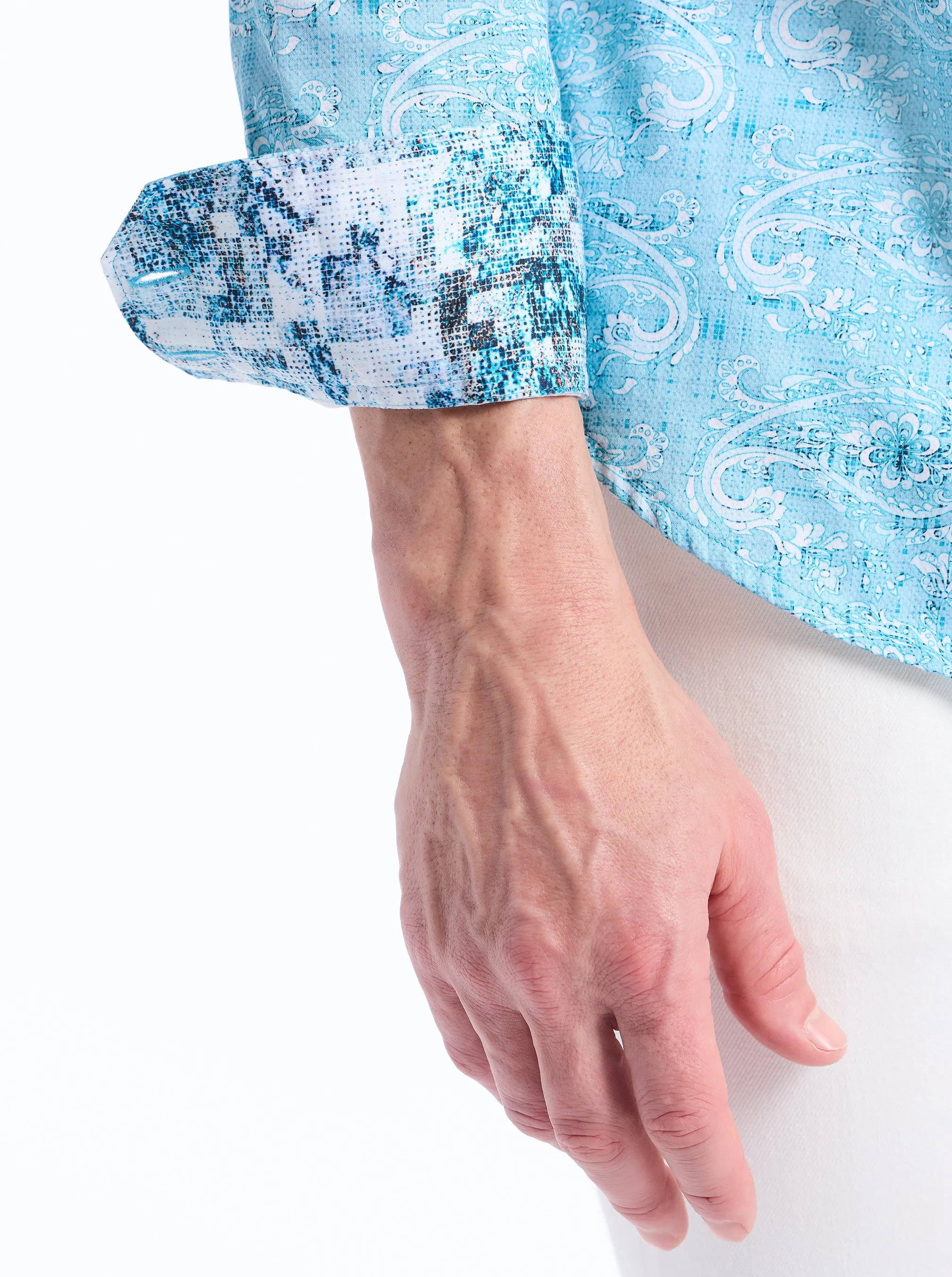 TOWAN LONG SLEEVE BUTTON DOWN SHIRT sold by Robert Graham product image thumbnail 4