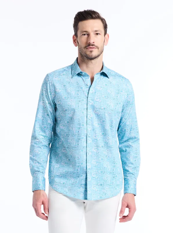 TOWAN LONG SLEEVE BUTTON DOWN SHIRT made by Robert Graham