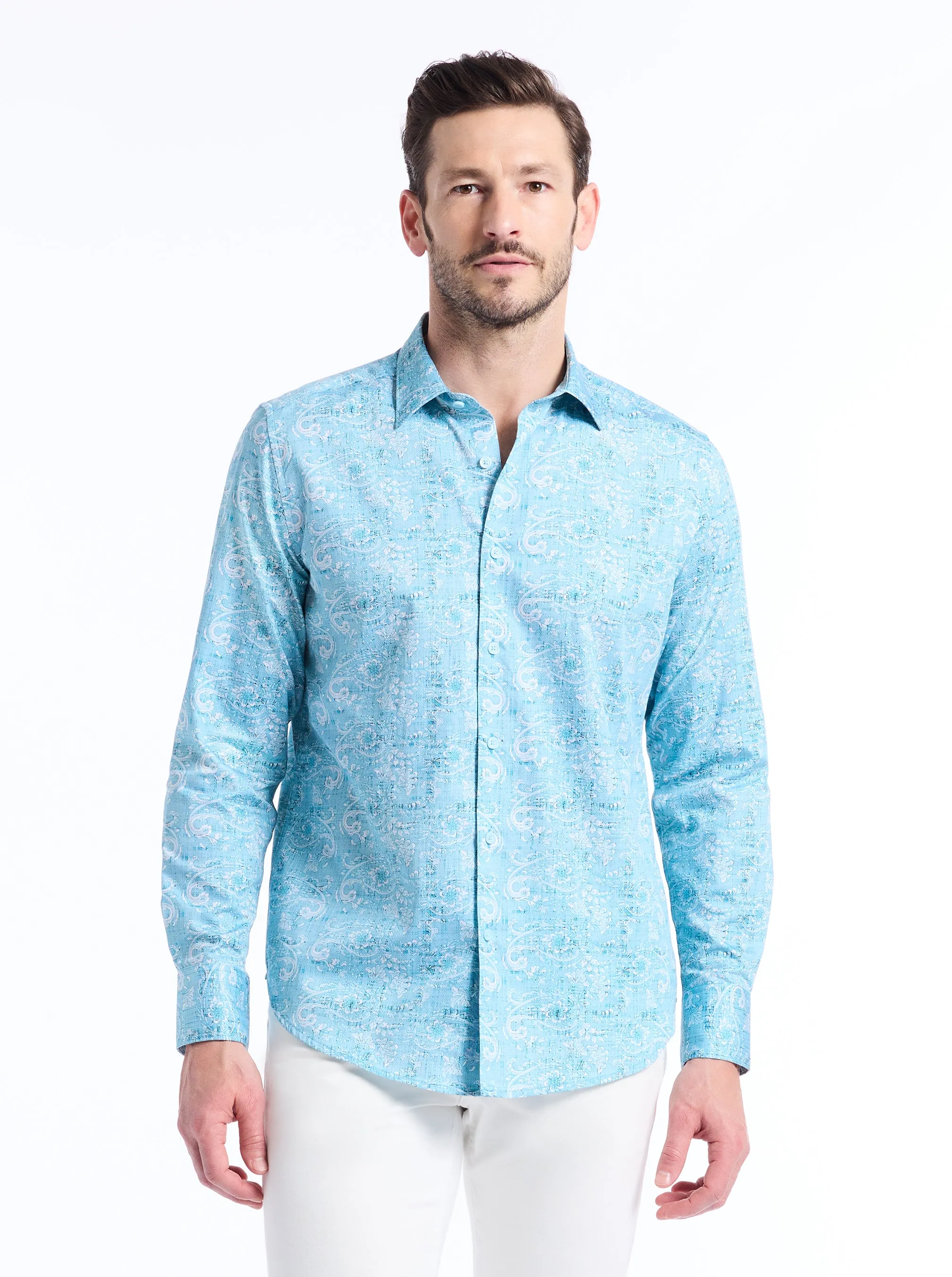 TOWAN LONG SLEEVE BUTTON DOWN SHIRT sold by Robert Graham