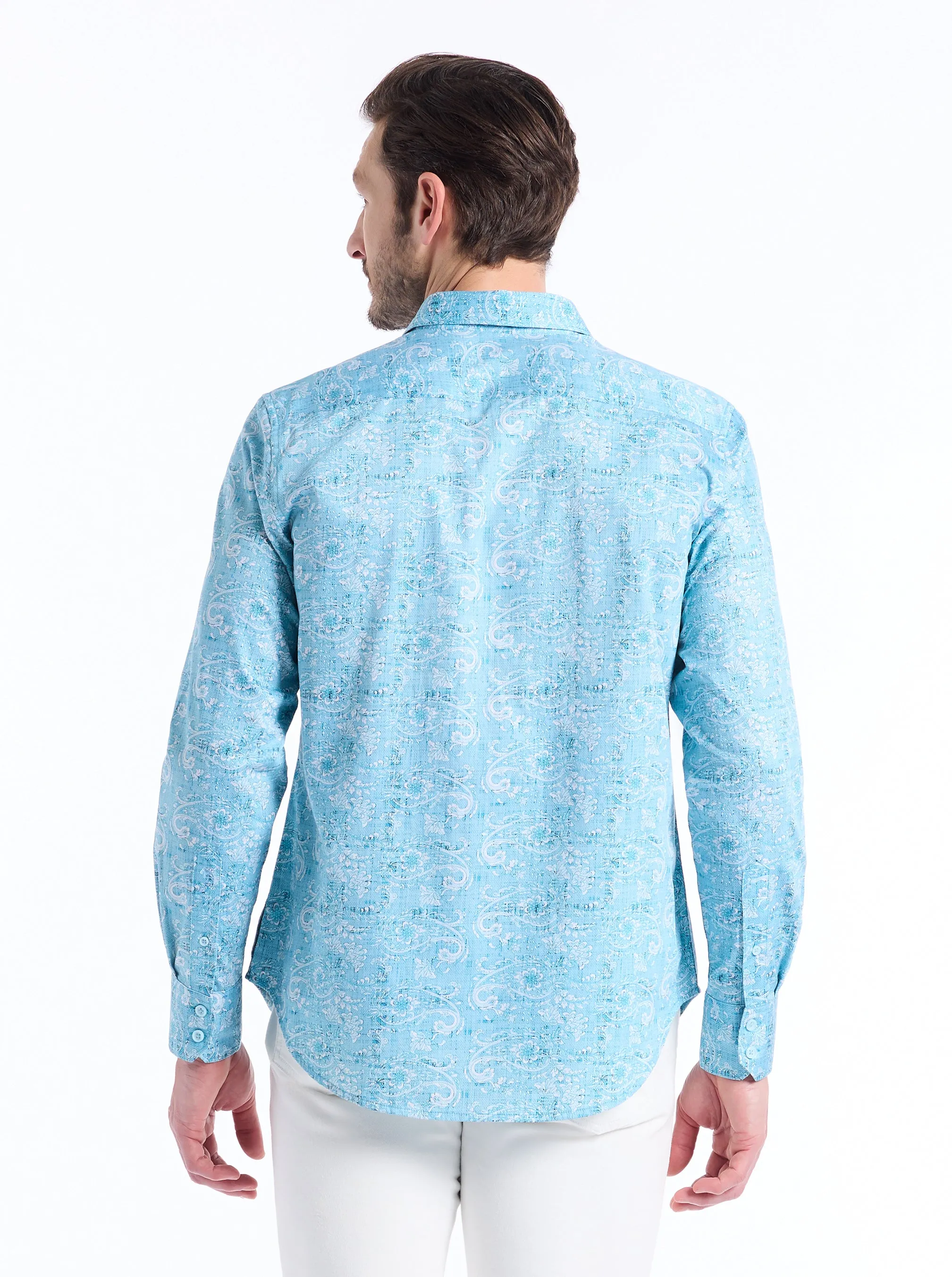 TOWAN LONG SLEEVE BUTTON DOWN SHIRT sold by Robert Graham product image thumbnail 5