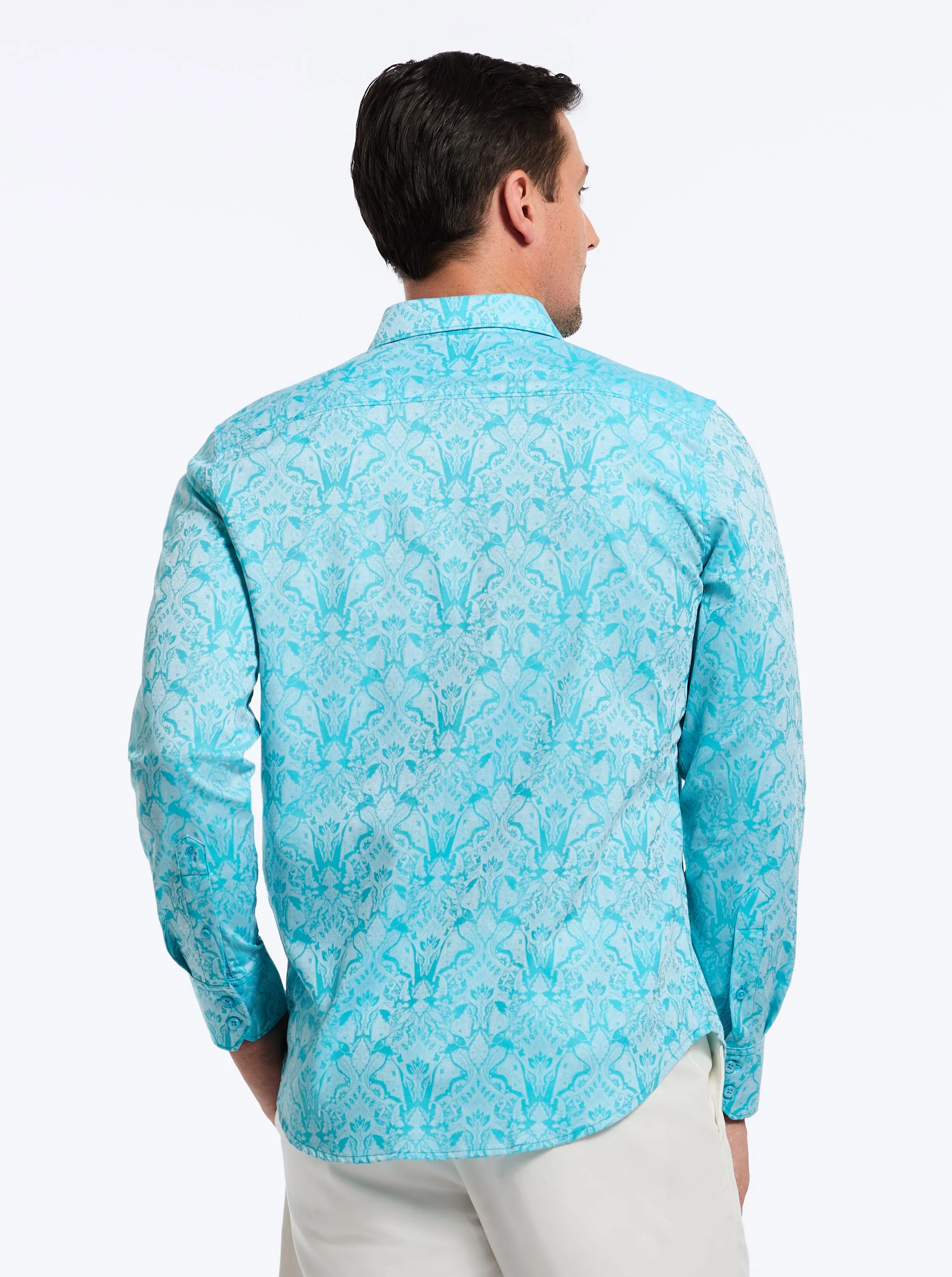HIGHLAND LONG SLEEVE BUTTON DOWN SHIRT sold by Robert Graham product image thumbnail 3