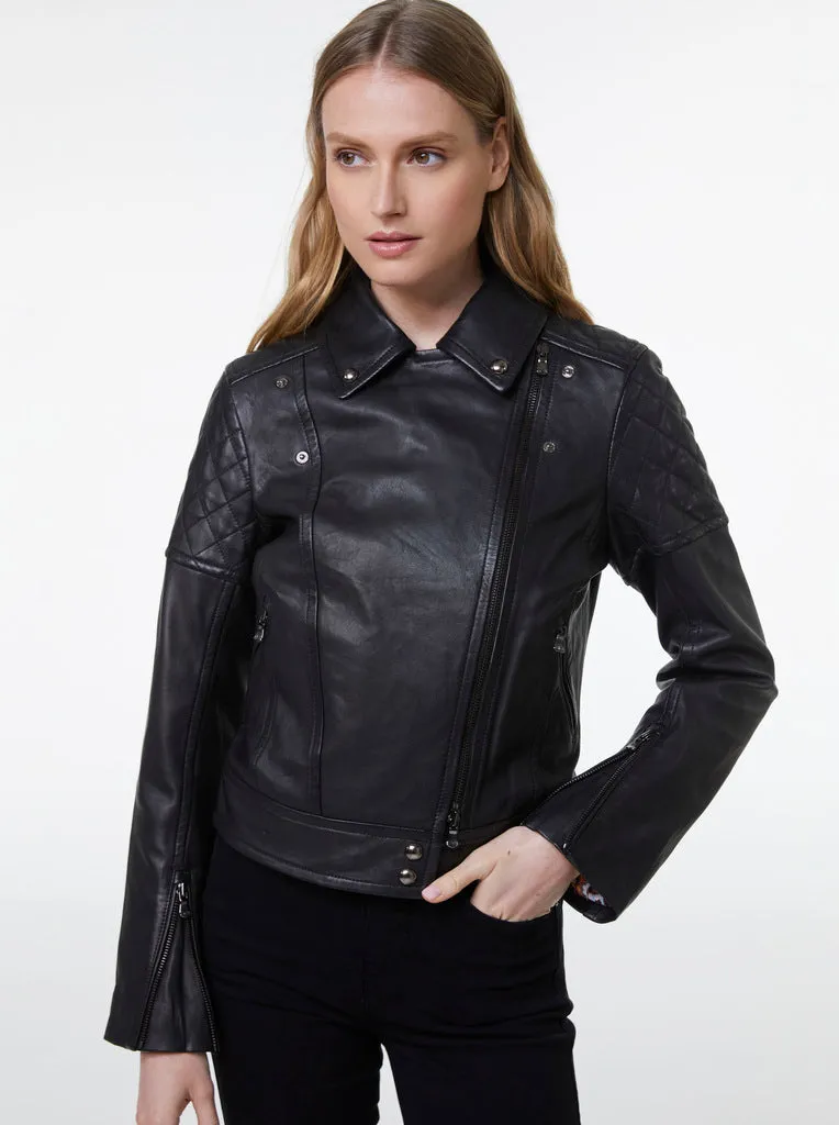 MONROE LEATHER JACKET sold by Robert Graham
