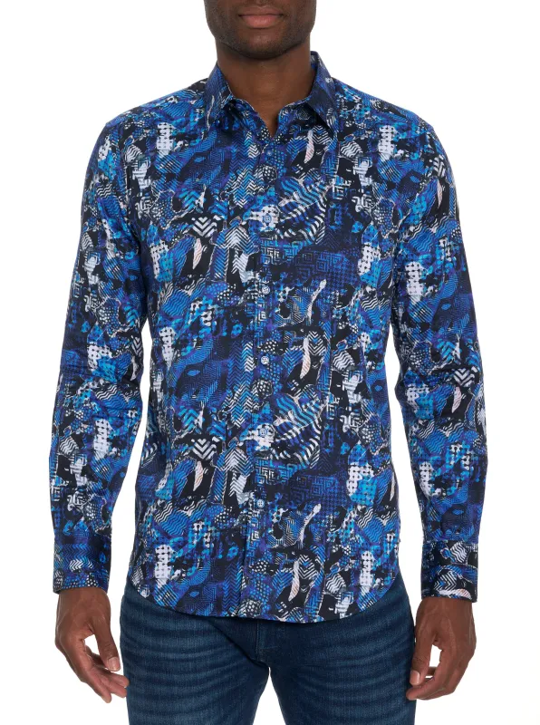 FANTAN LONG SLEEVE BUTTON DOWN SHIRT made by Robert Graham
