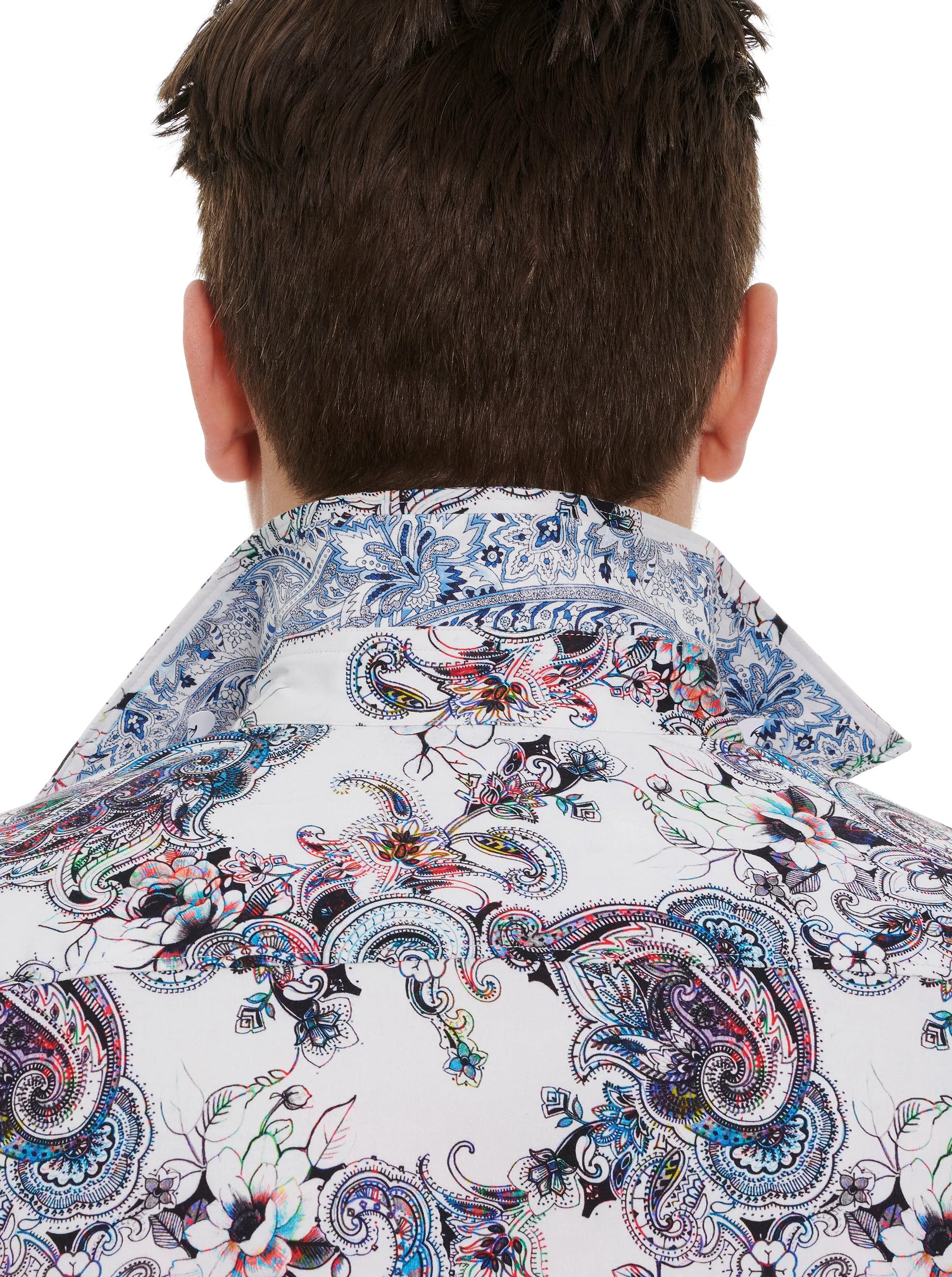 SATURN LONG SLEEVE BUTTON DOWN SHIRT sold by Robert Graham product image thumbnail 5