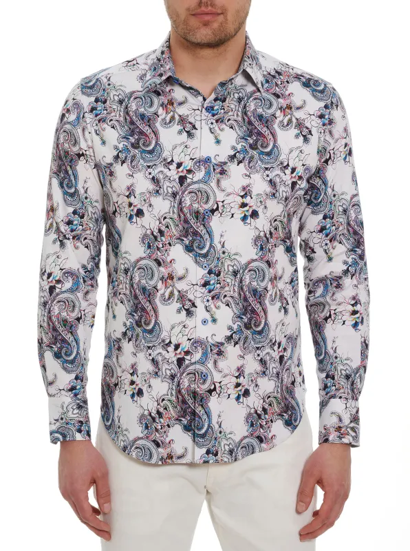 SATURN LONG SLEEVE BUTTON DOWN SHIRT made by Robert Graham