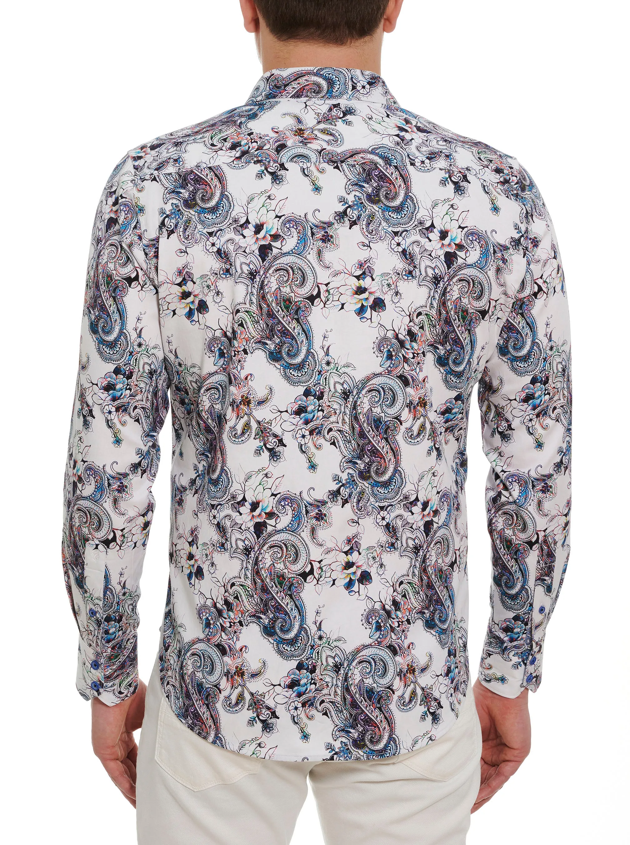 SATURN LONG SLEEVE BUTTON DOWN SHIRT sold by Robert Graham product image thumbnail 3