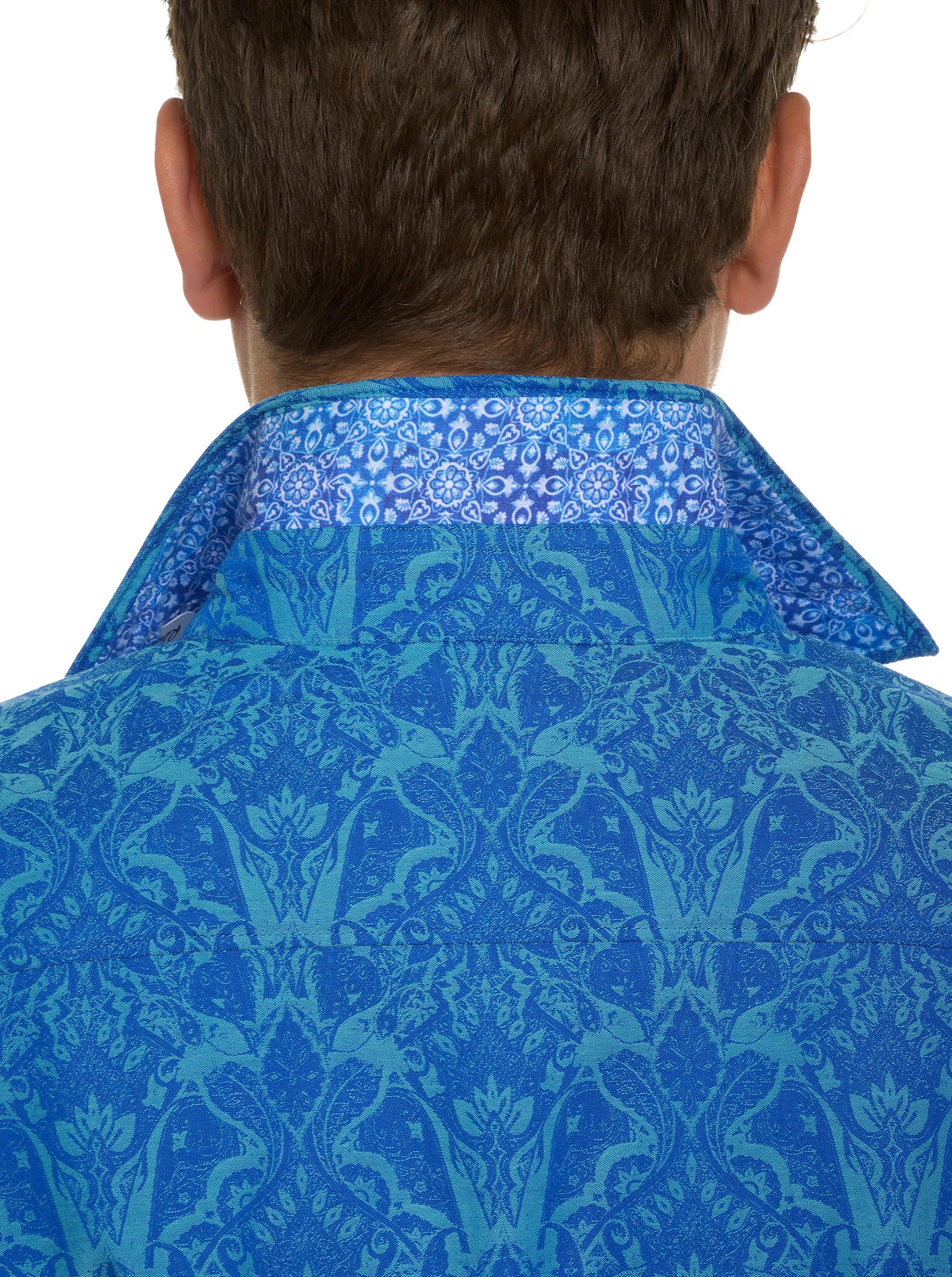 HIGHLAND LONG SLEEVE BUTTON DOWN SHIRT sold by Robert Graham product image thumbnail 5