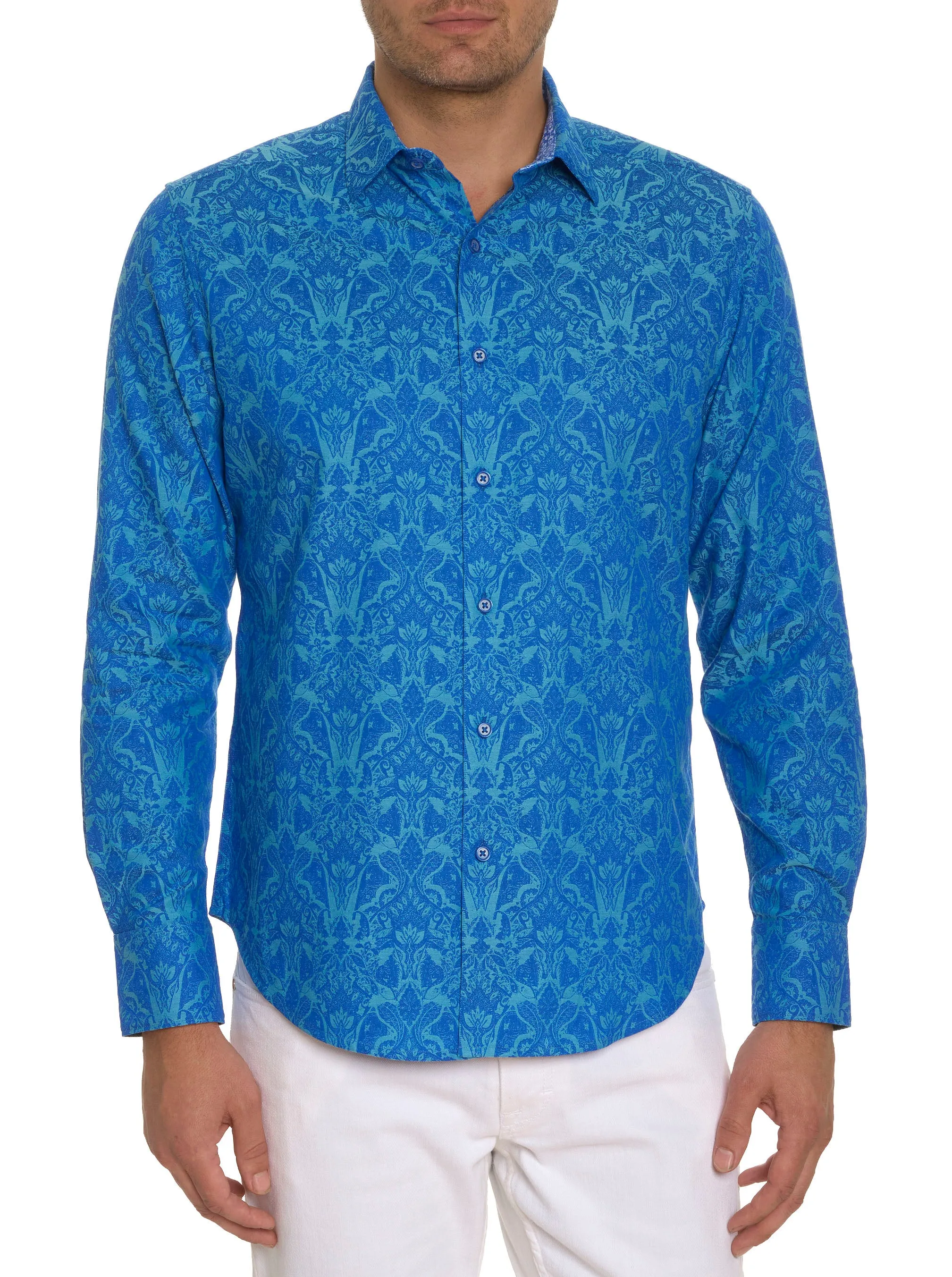 HIGHLAND LONG SLEEVE BUTTON DOWN SHIRT sold by Robert Graham