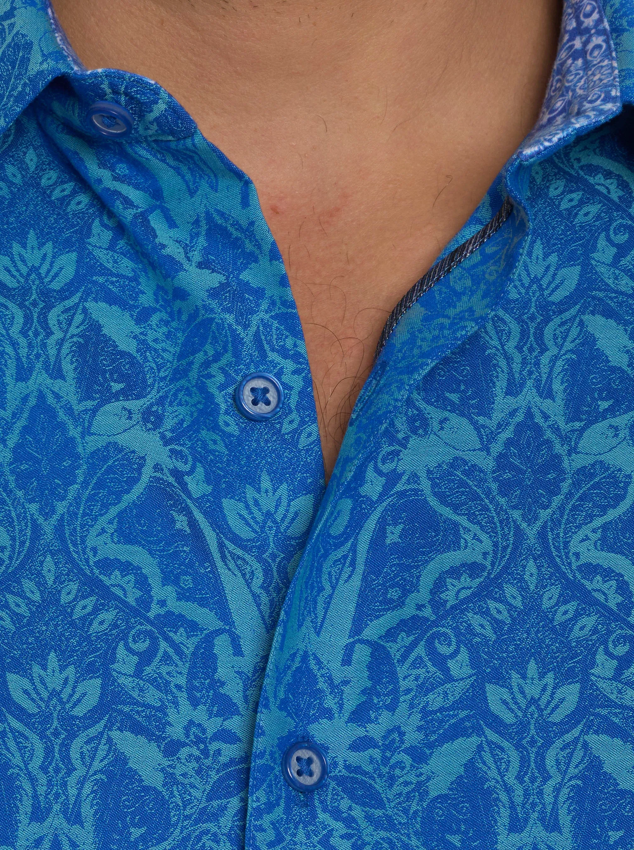 HIGHLAND LONG SLEEVE BUTTON DOWN SHIRT sold by Robert Graham product image thumbnail 4