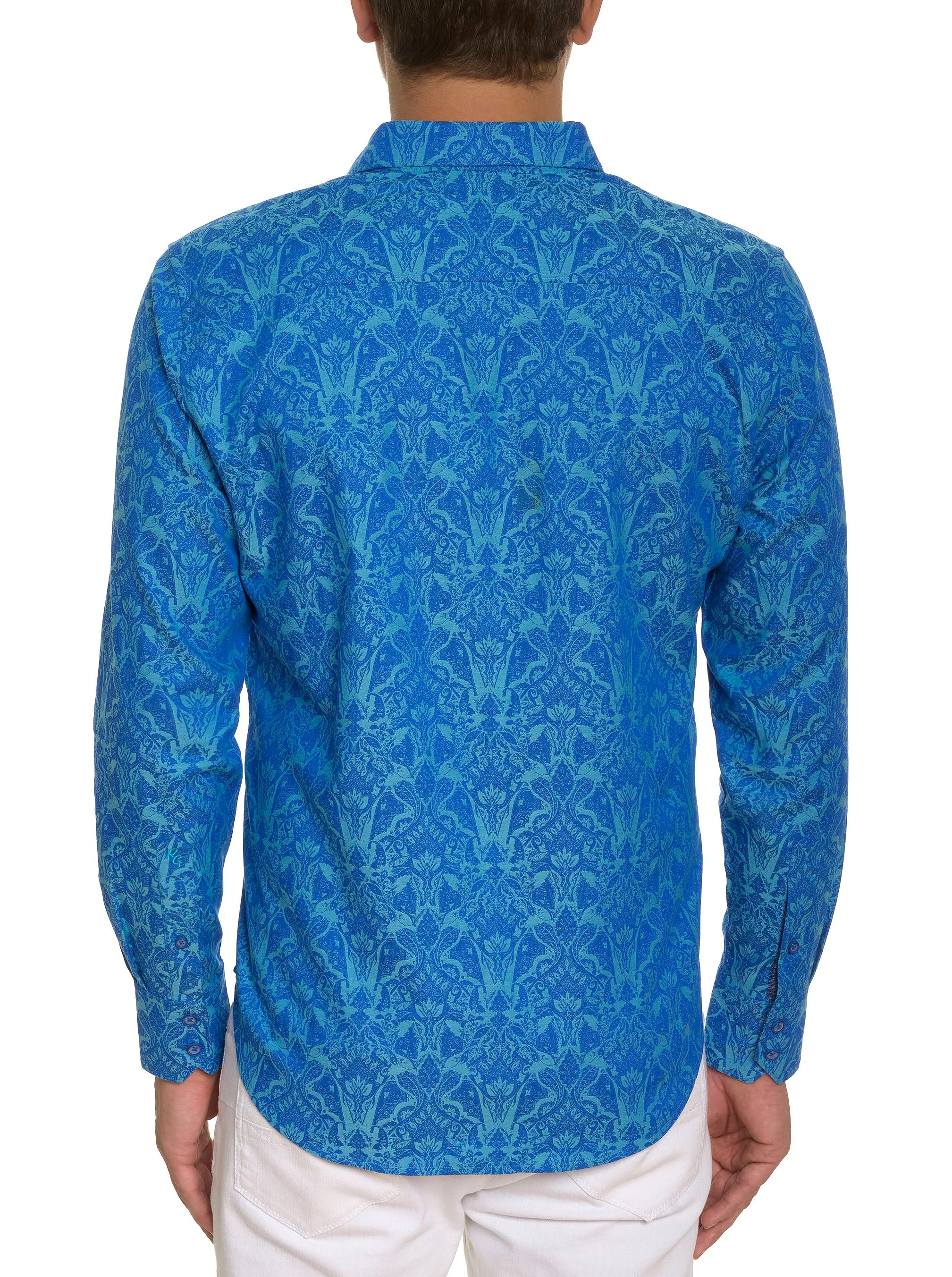 HIGHLAND LONG SLEEVE BUTTON DOWN SHIRT sold by Robert Graham product image thumbnail 3