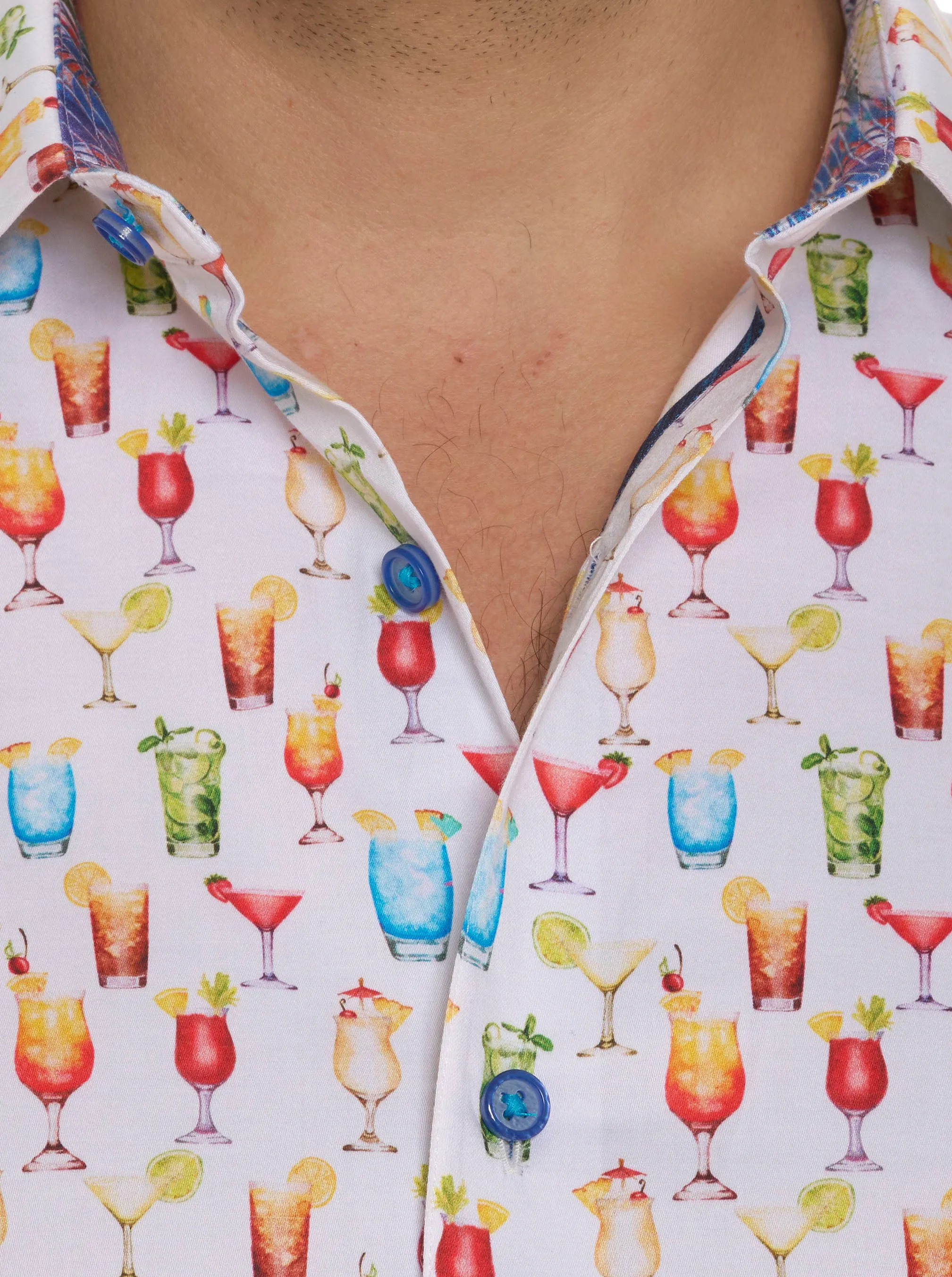 MIXER SHORT SLEEVE BUTTON DOWN SHIRT sold by Robert Graham product image thumbnail 4